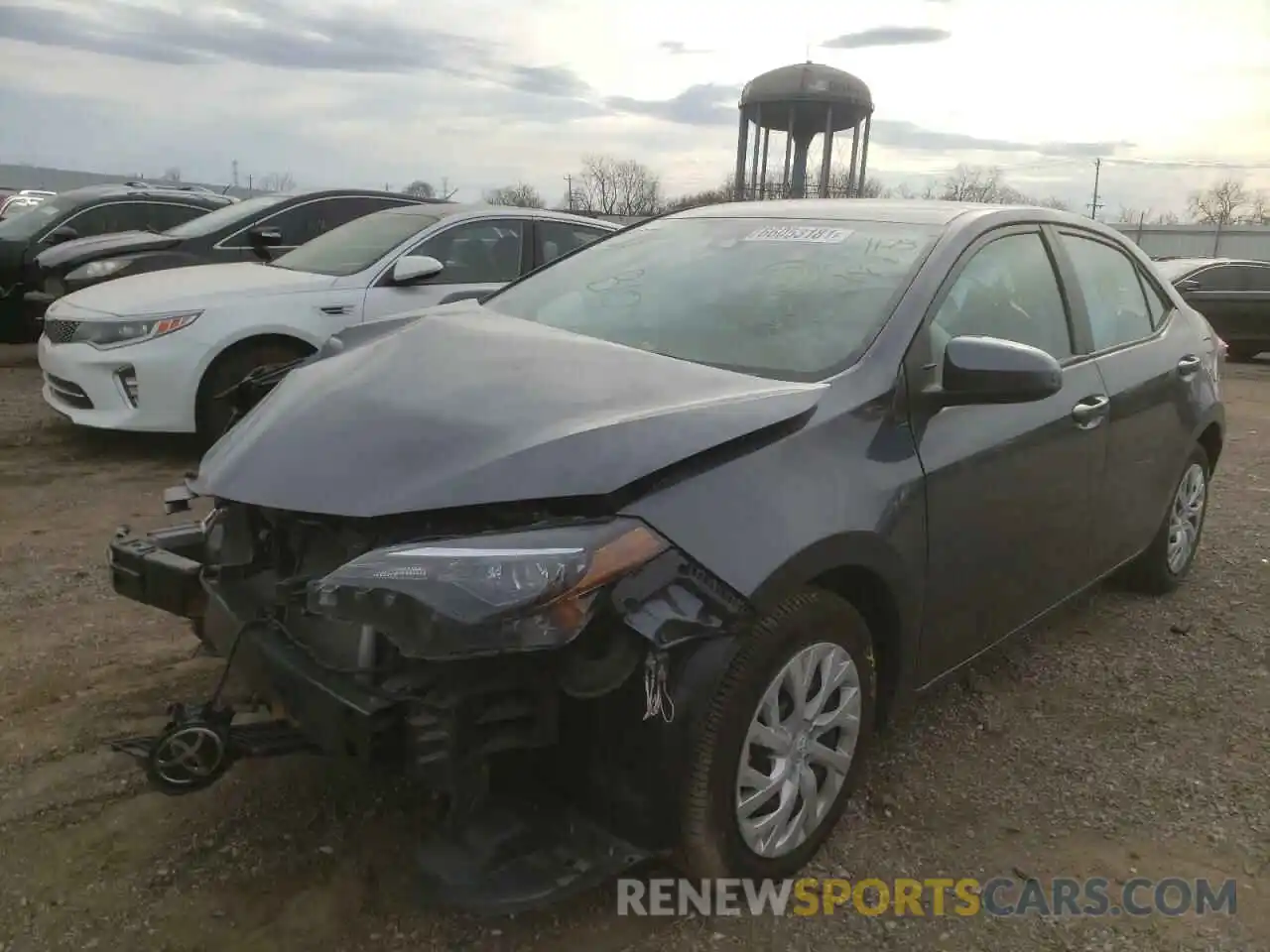 2 Photograph of a damaged car 5YFBURHE1KP902053 TOYOTA COROLLA 2019