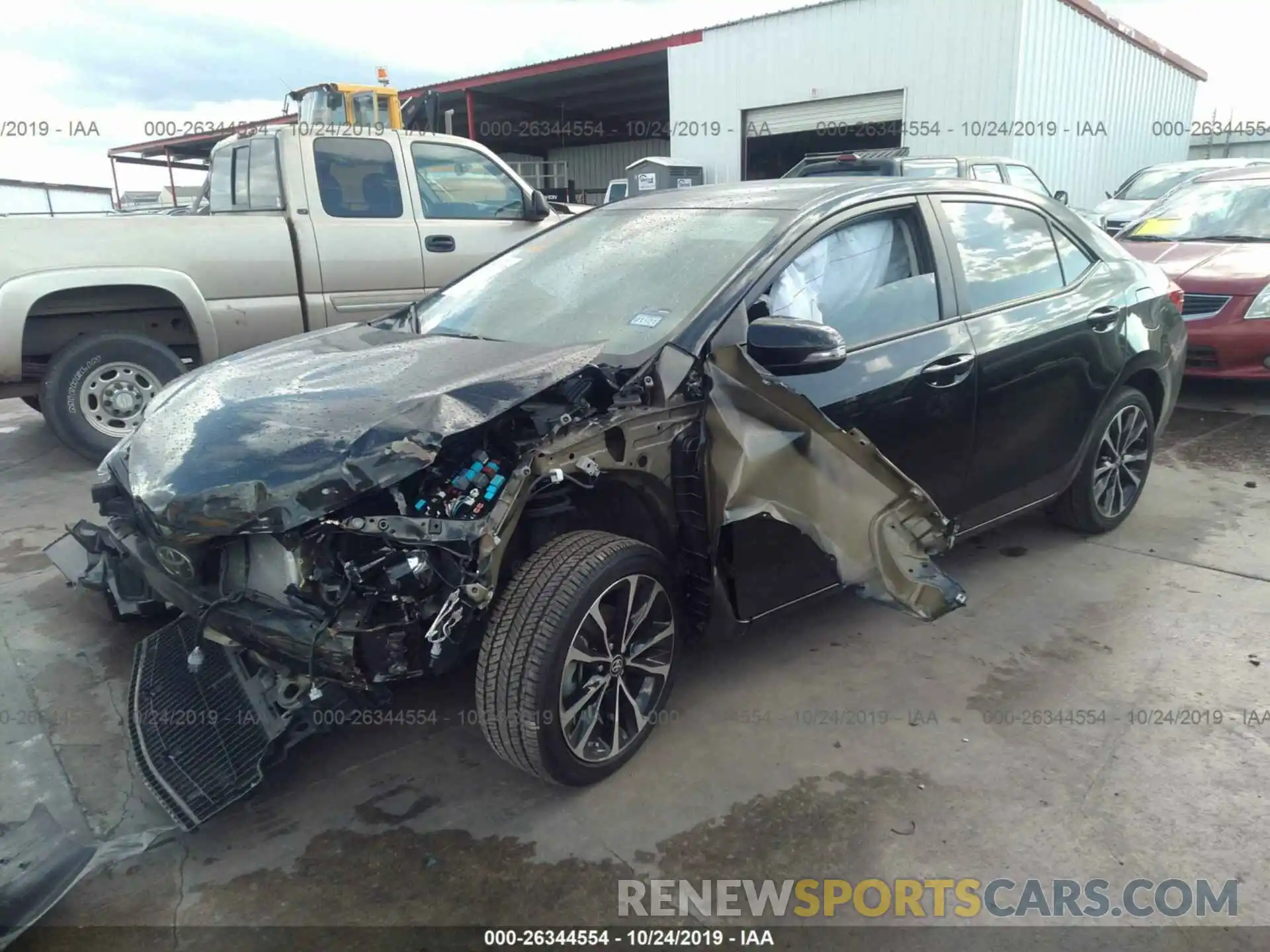 2 Photograph of a damaged car 5YFBURHE1KP902327 TOYOTA COROLLA 2019