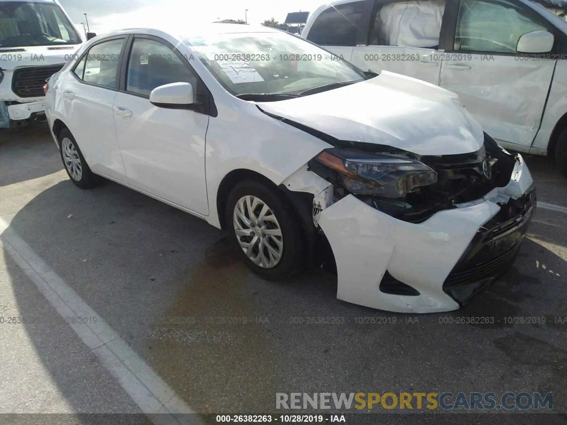 1 Photograph of a damaged car 5YFBURHE1KP902361 TOYOTA COROLLA 2019