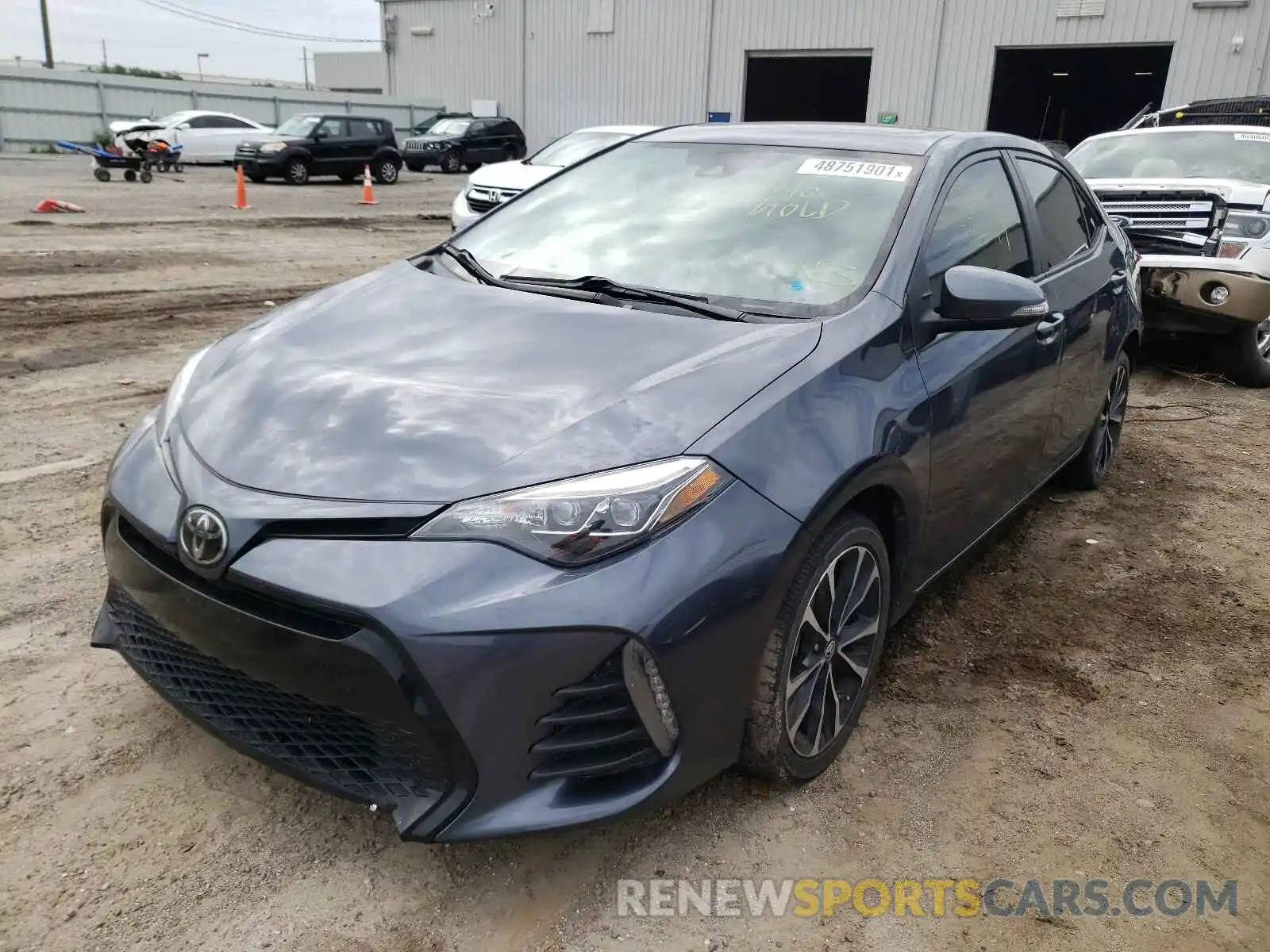 2 Photograph of a damaged car 5YFBURHE1KP902599 TOYOTA COROLLA 2019