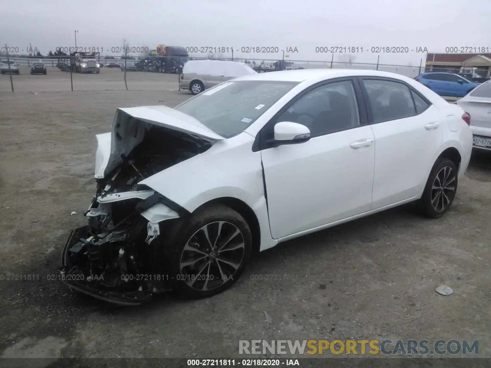 2 Photograph of a damaged car 5YFBURHE1KP902795 TOYOTA COROLLA 2019