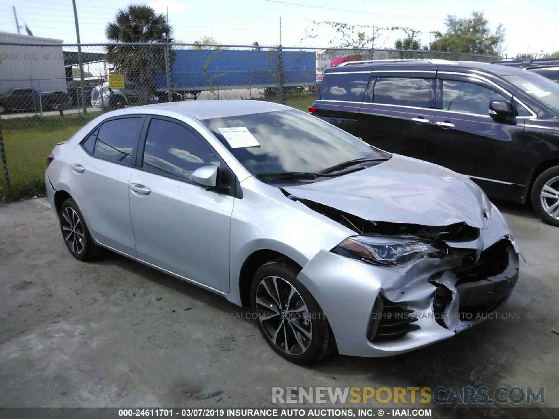 1 Photograph of a damaged car 5YFBURHE1KP903722 TOYOTA COROLLA 2019