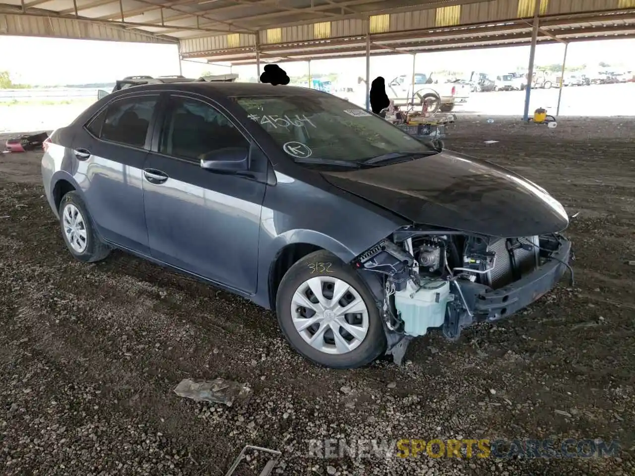 1 Photograph of a damaged car 5YFBURHE1KP903865 TOYOTA COROLLA 2019