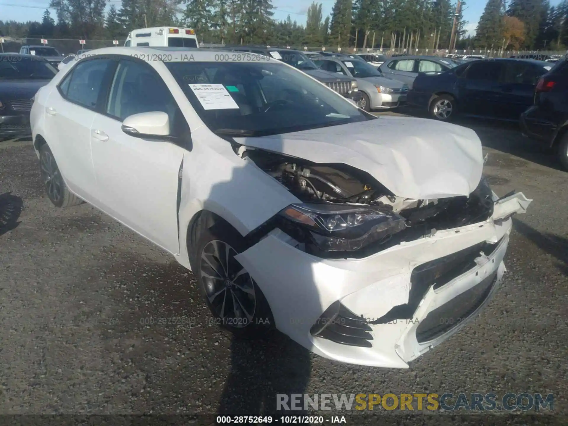 1 Photograph of a damaged car 5YFBURHE1KP904658 TOYOTA COROLLA 2019