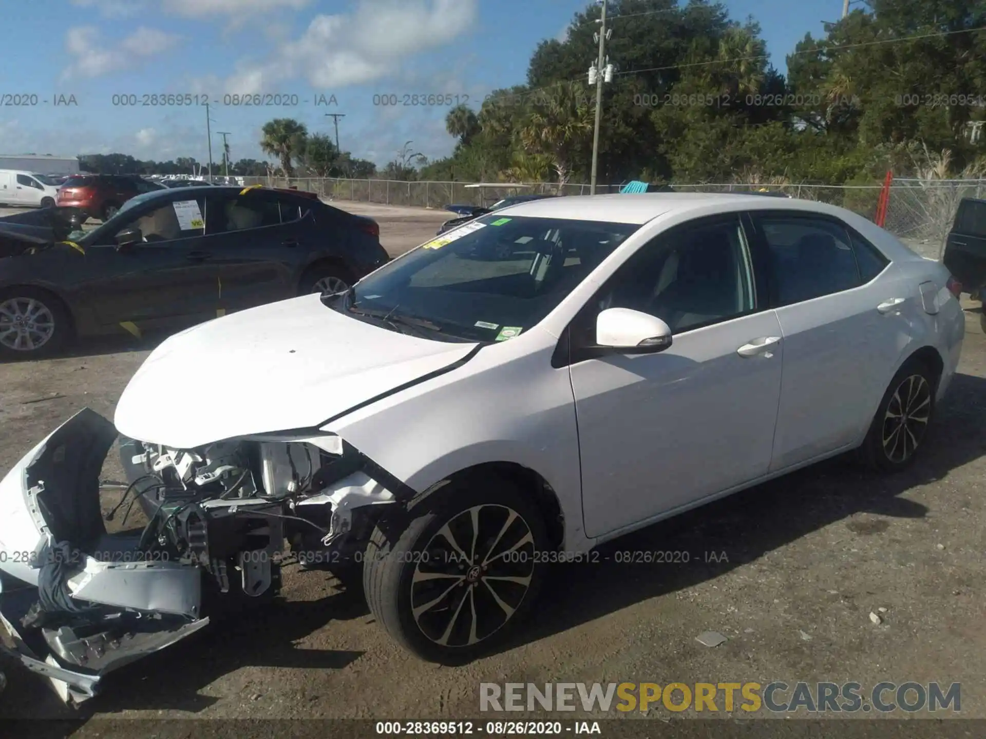 2 Photograph of a damaged car 5YFBURHE1KP904854 TOYOTA COROLLA 2019