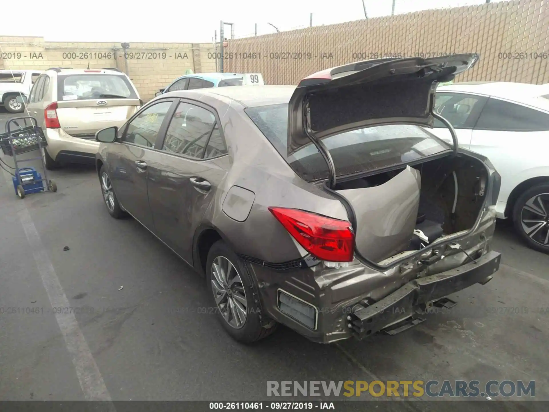 3 Photograph of a damaged car 5YFBURHE1KP905194 TOYOTA COROLLA 2019