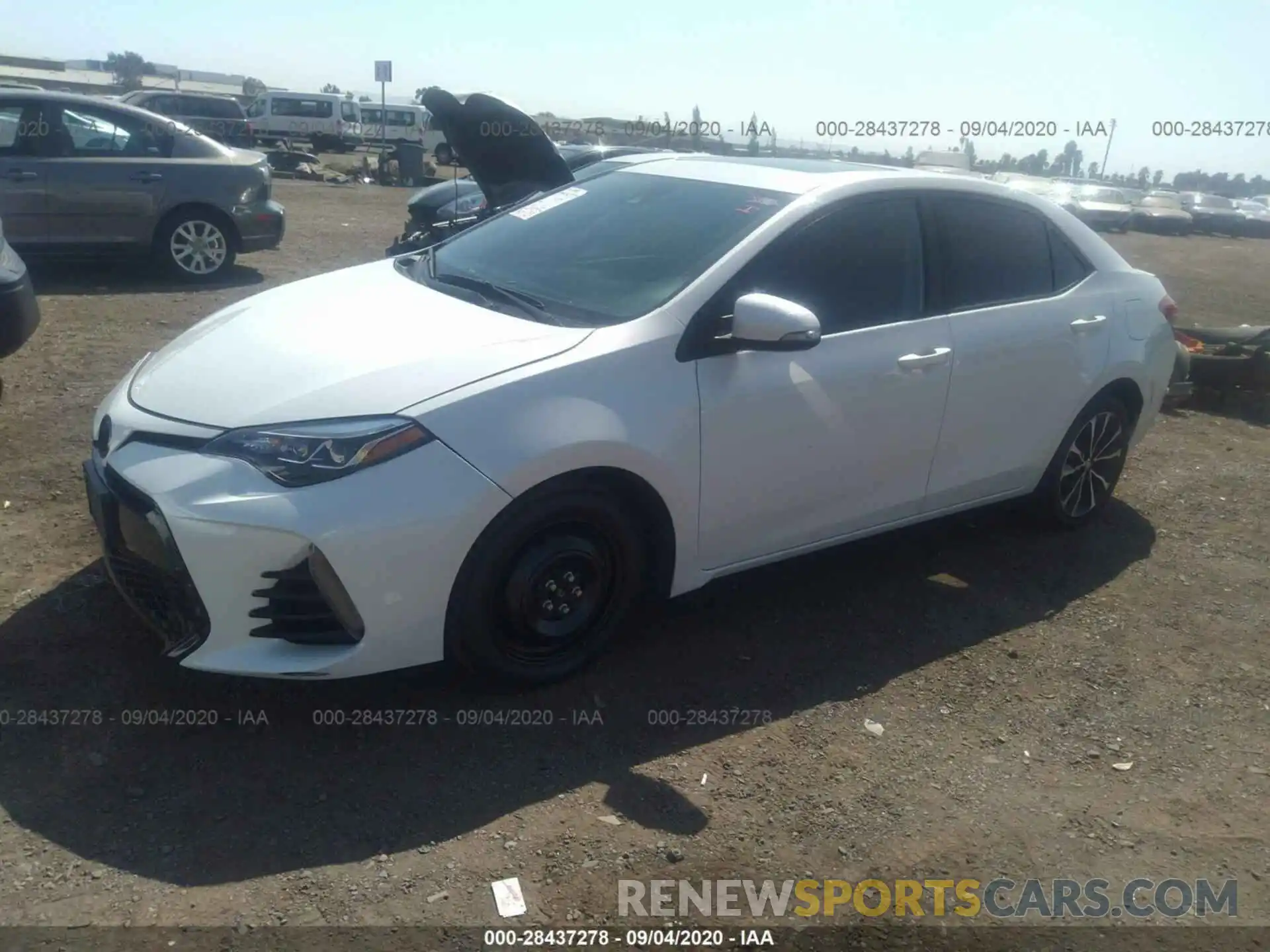 2 Photograph of a damaged car 5YFBURHE1KP905731 TOYOTA COROLLA 2019