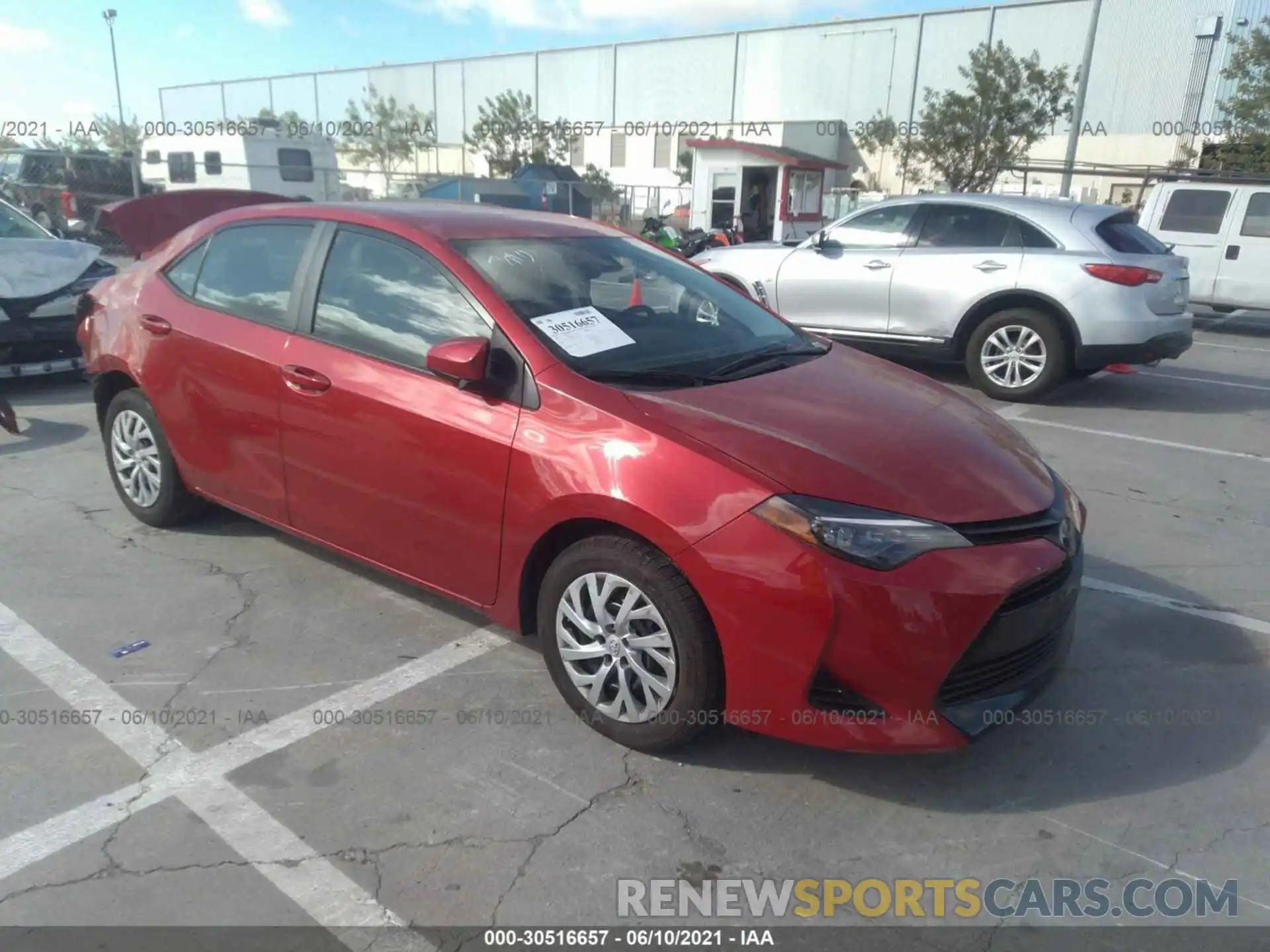 1 Photograph of a damaged car 5YFBURHE1KP906412 TOYOTA COROLLA 2019