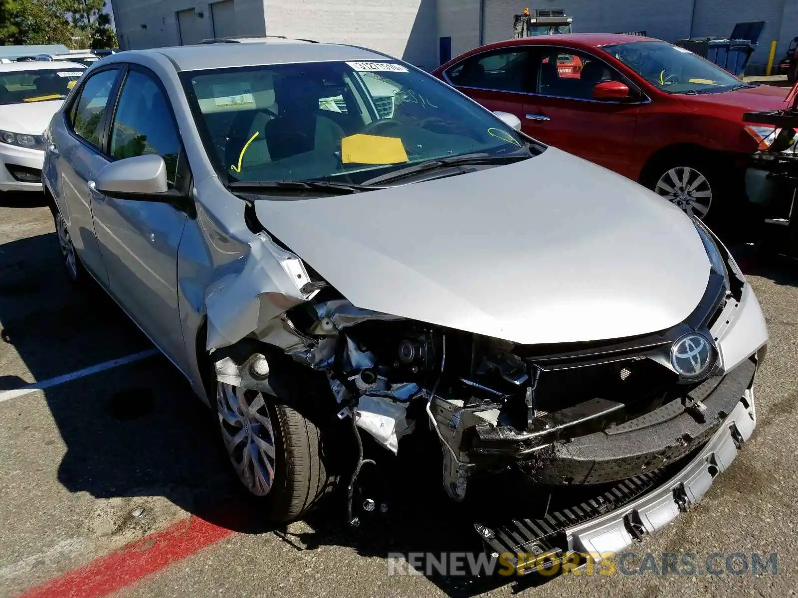 1 Photograph of a damaged car 5YFBURHE1KP906989 TOYOTA COROLLA 2019