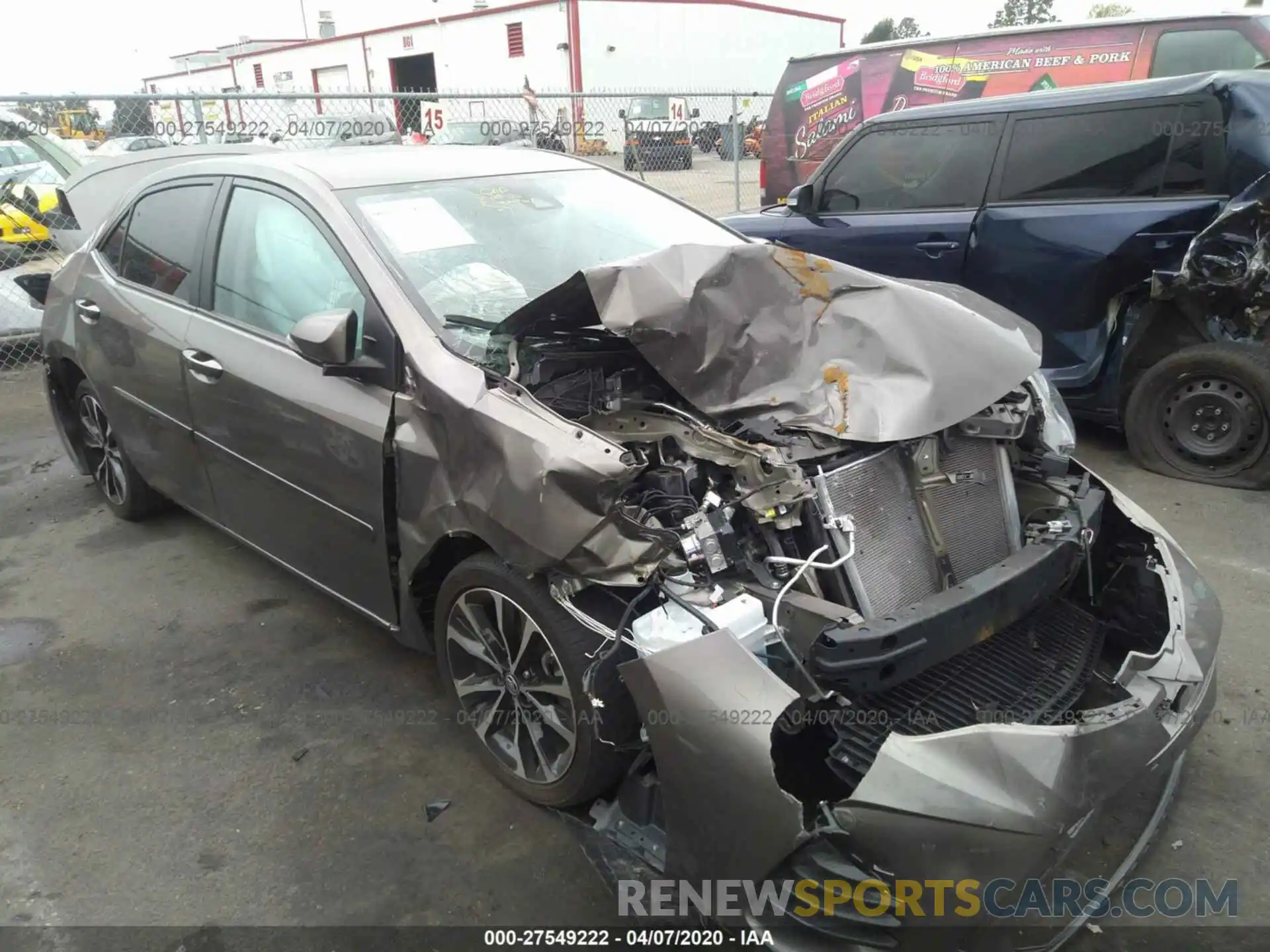 1 Photograph of a damaged car 5YFBURHE1KP907138 TOYOTA COROLLA 2019