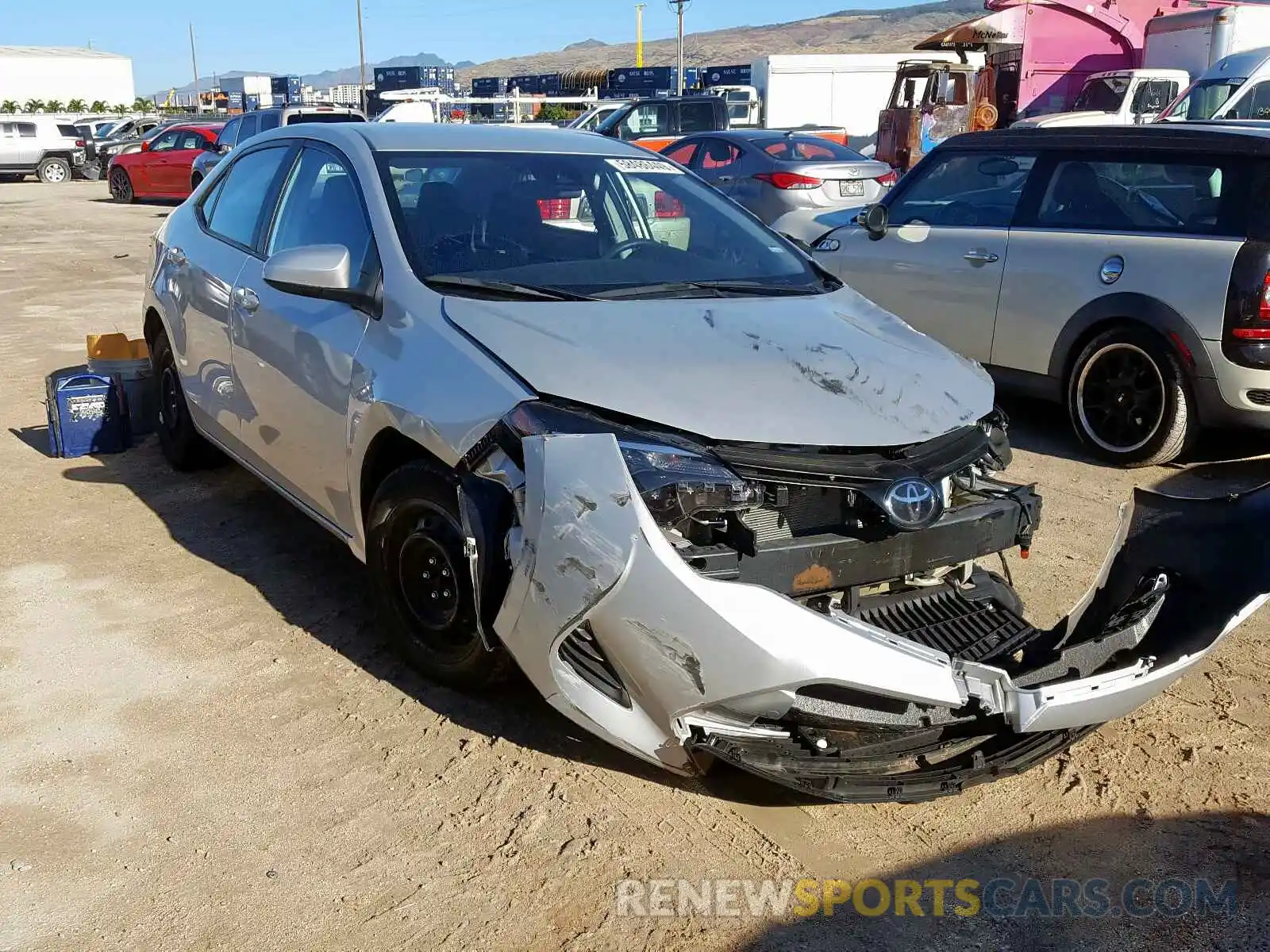 1 Photograph of a damaged car 5YFBURHE1KP907253 TOYOTA COROLLA 2019