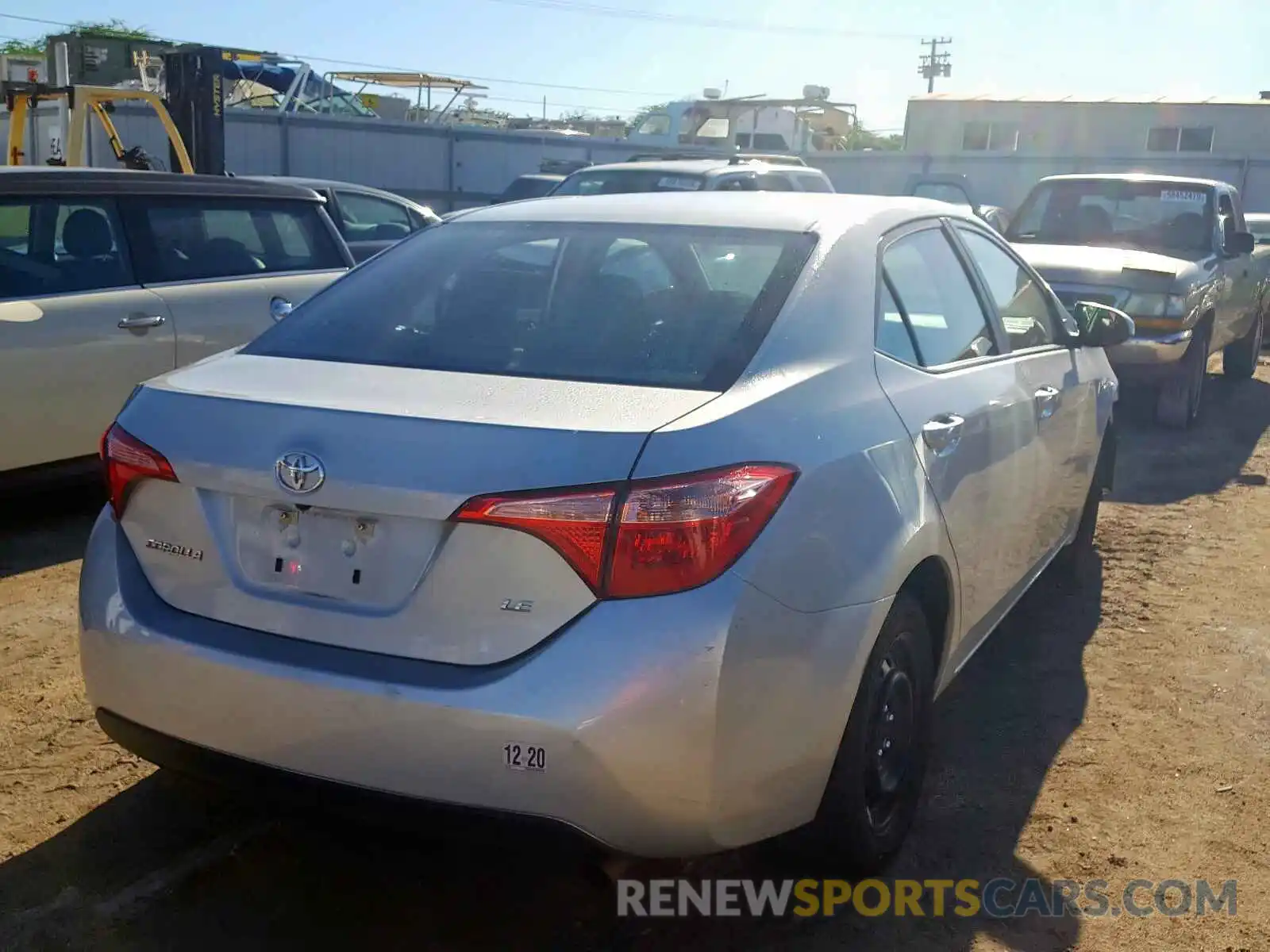 4 Photograph of a damaged car 5YFBURHE1KP907253 TOYOTA COROLLA 2019