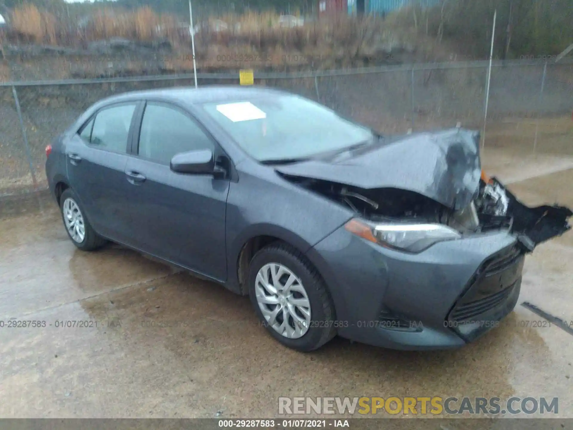 1 Photograph of a damaged car 5YFBURHE1KP907317 TOYOTA COROLLA 2019