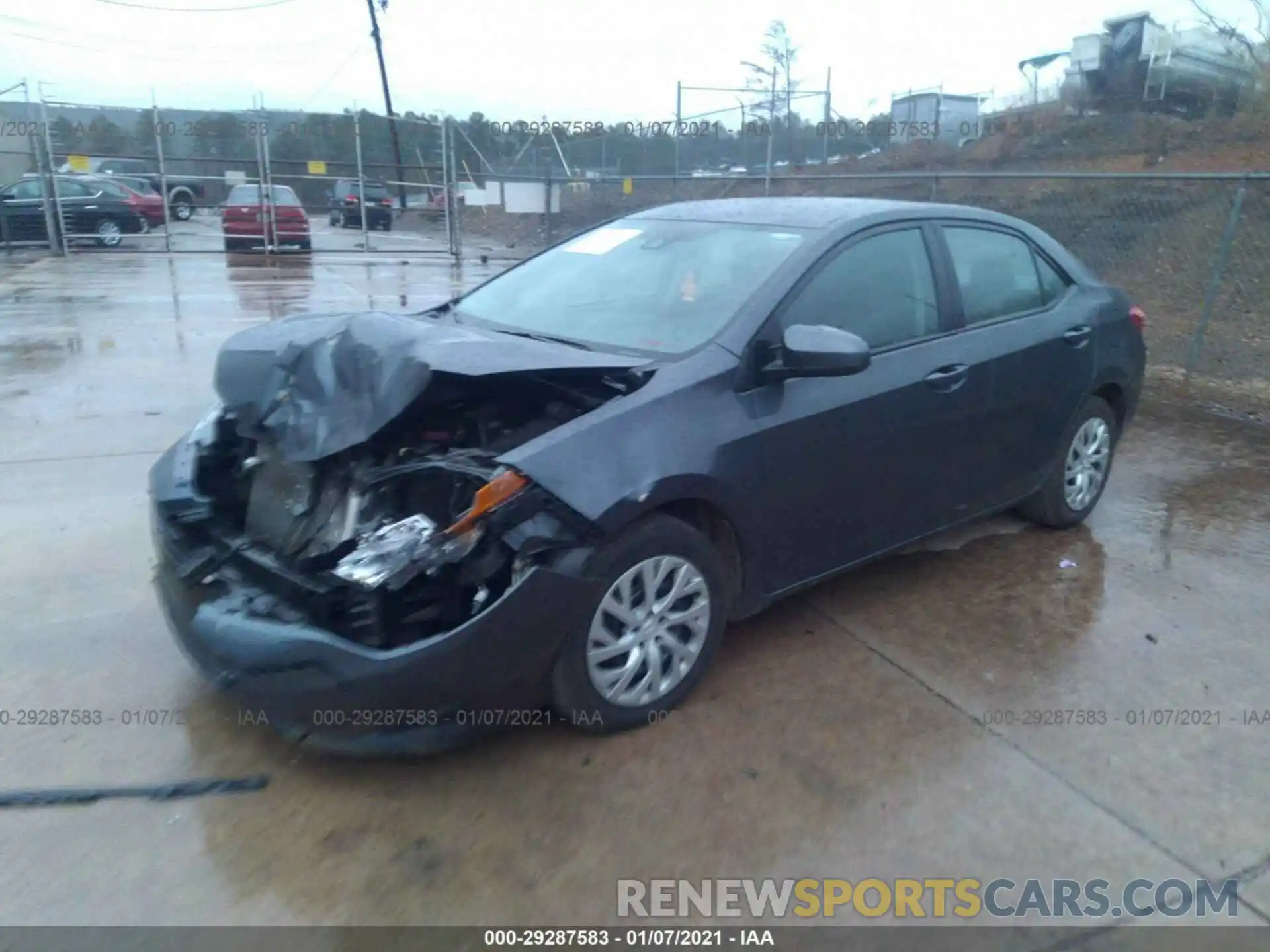 2 Photograph of a damaged car 5YFBURHE1KP907317 TOYOTA COROLLA 2019