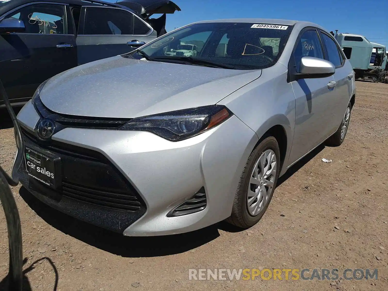 2 Photograph of a damaged car 5YFBURHE1KP907611 TOYOTA COROLLA 2019