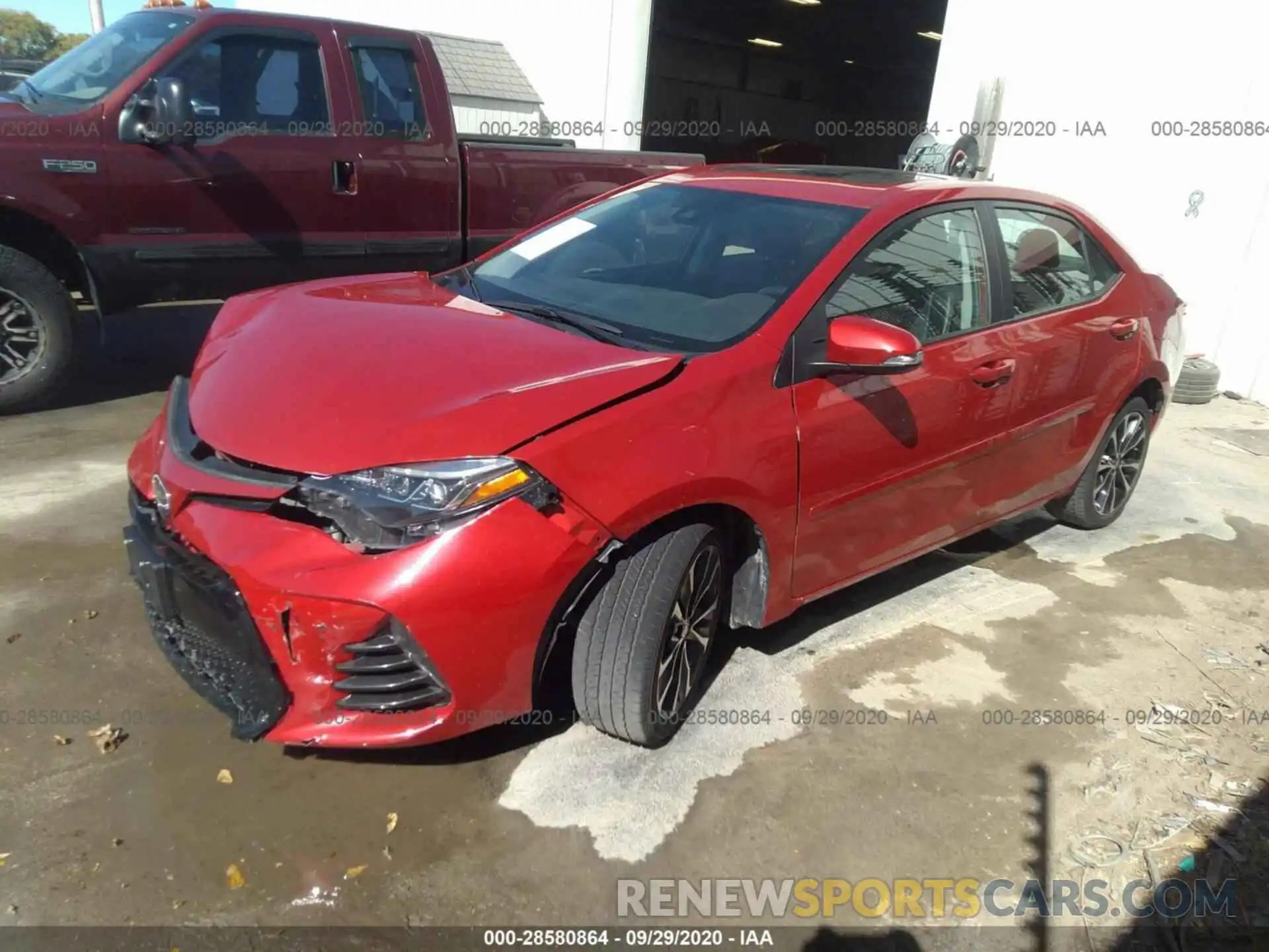 2 Photograph of a damaged car 5YFBURHE1KP907737 TOYOTA COROLLA 2019