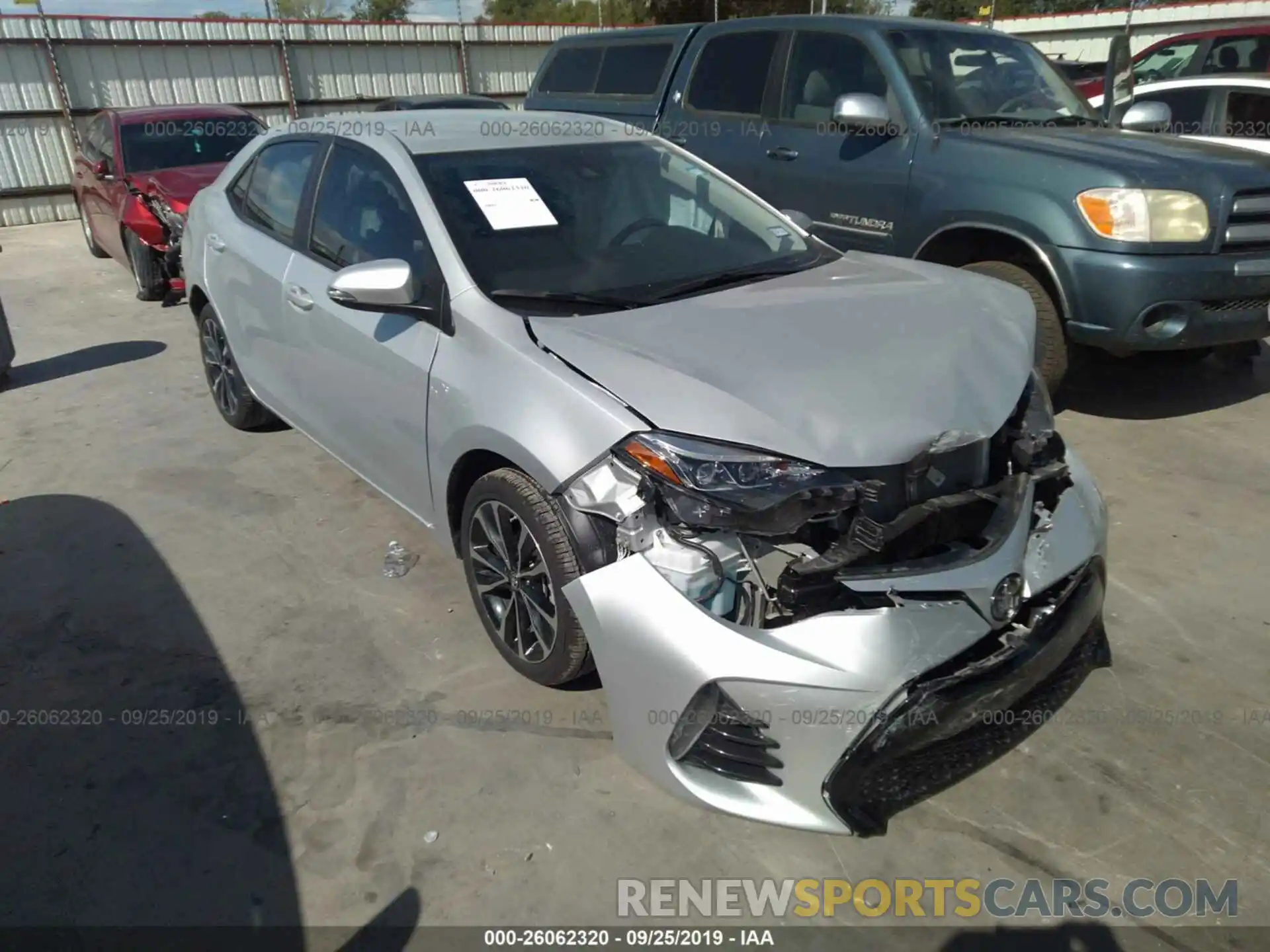 1 Photograph of a damaged car 5YFBURHE1KP907785 TOYOTA COROLLA 2019