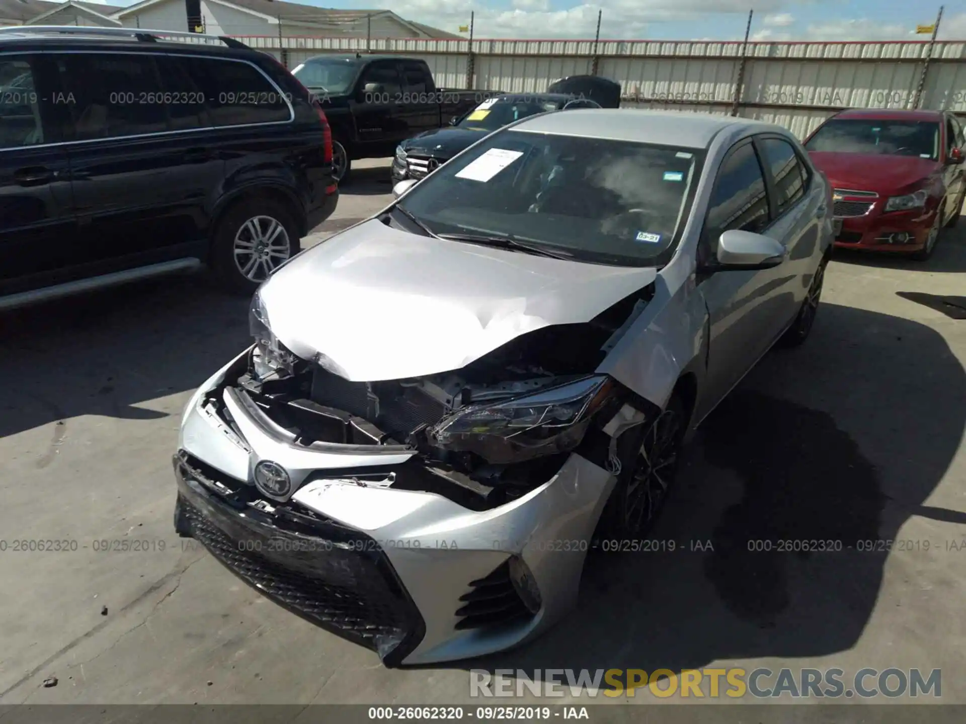 2 Photograph of a damaged car 5YFBURHE1KP907785 TOYOTA COROLLA 2019