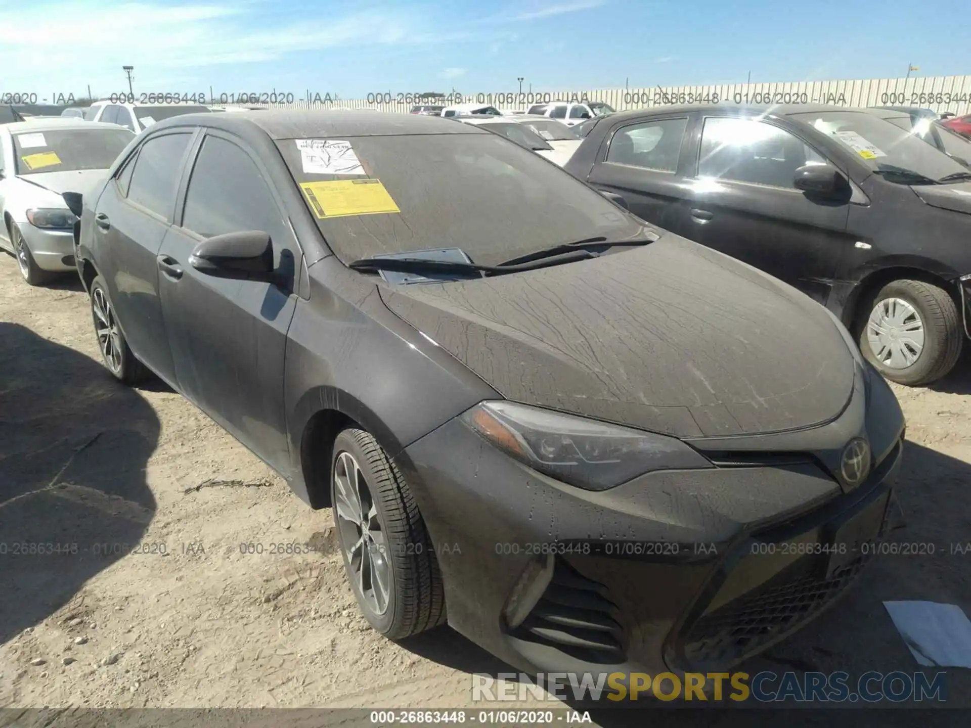 1 Photograph of a damaged car 5YFBURHE1KP907883 TOYOTA COROLLA 2019