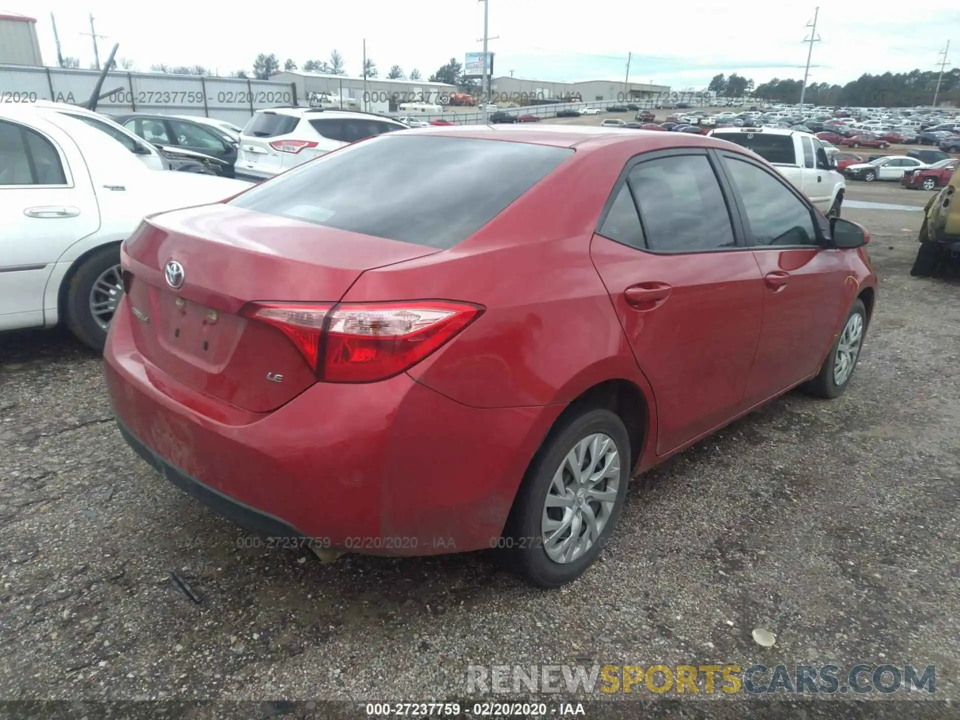 4 Photograph of a damaged car 5YFBURHE1KP909262 TOYOTA COROLLA 2019