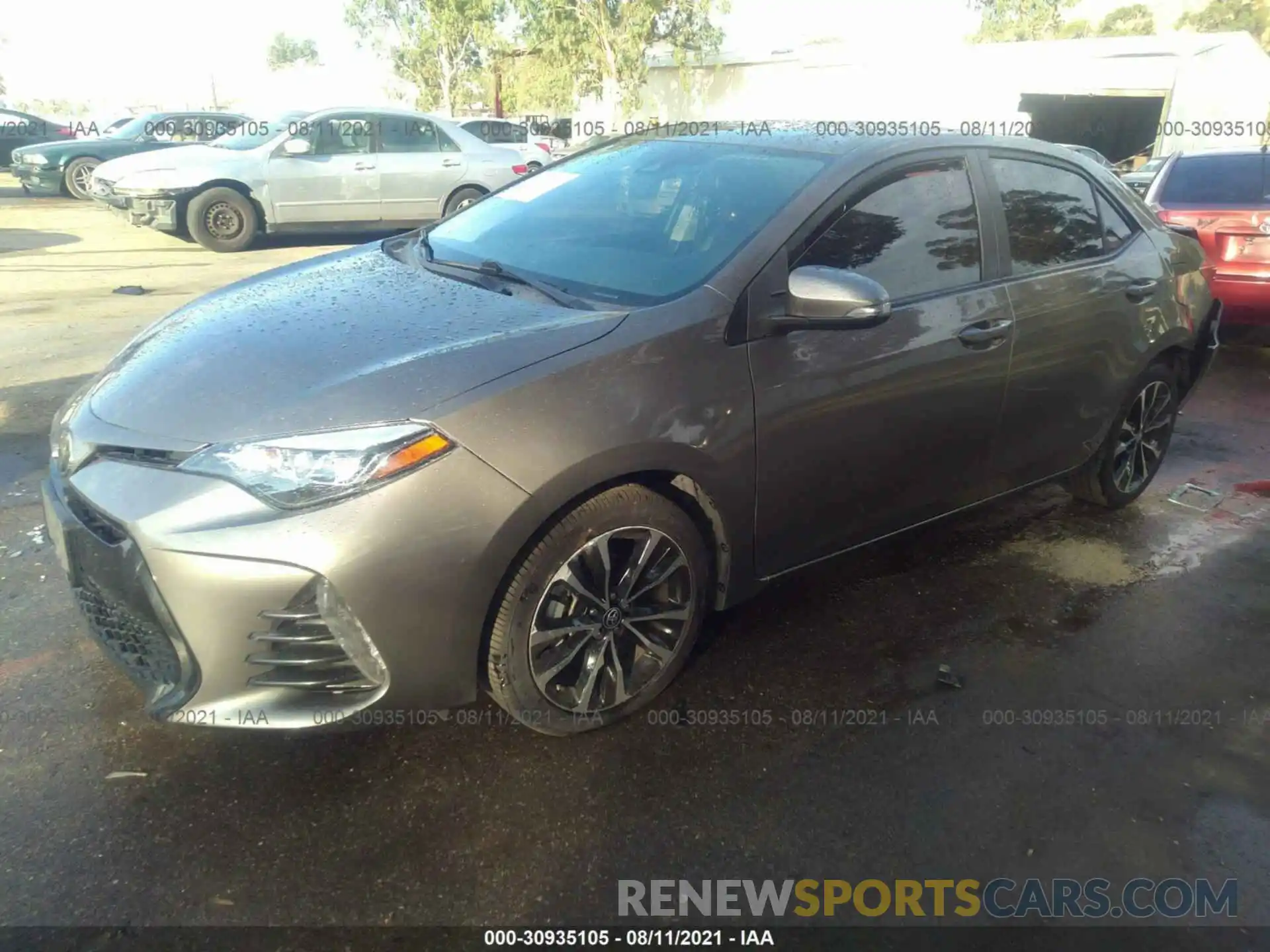 2 Photograph of a damaged car 5YFBURHE1KP909293 TOYOTA COROLLA 2019