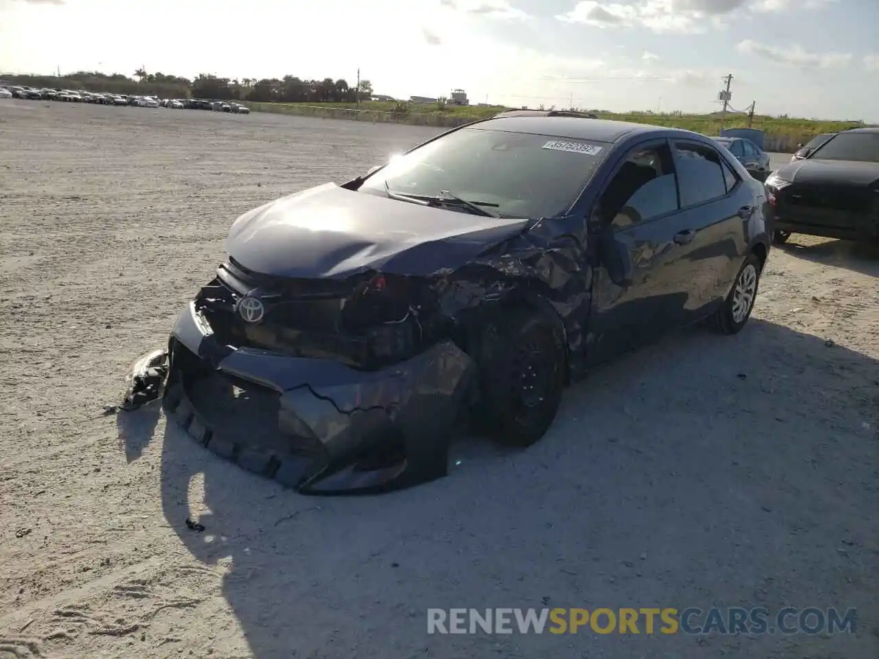 2 Photograph of a damaged car 5YFBURHE1KP909794 TOYOTA COROLLA 2019