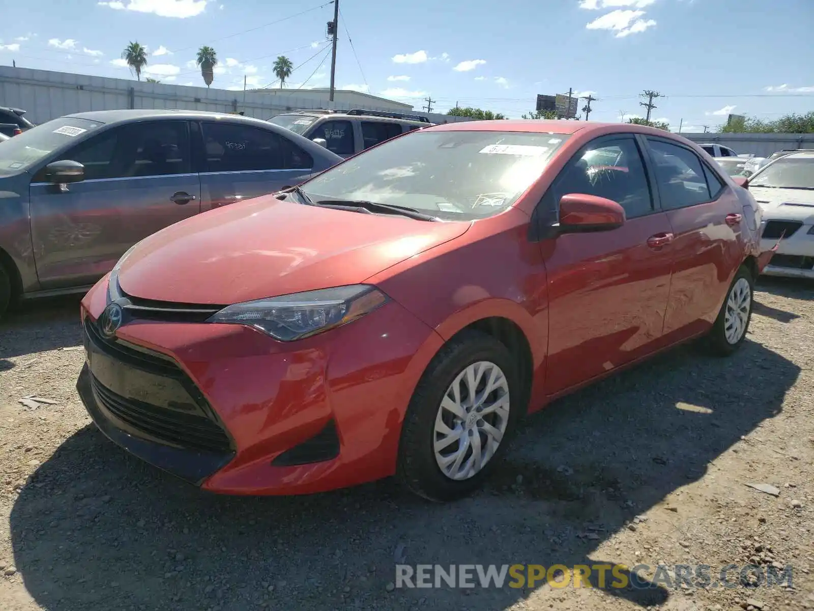 2 Photograph of a damaged car 5YFBURHE1KP910220 TOYOTA COROLLA 2019