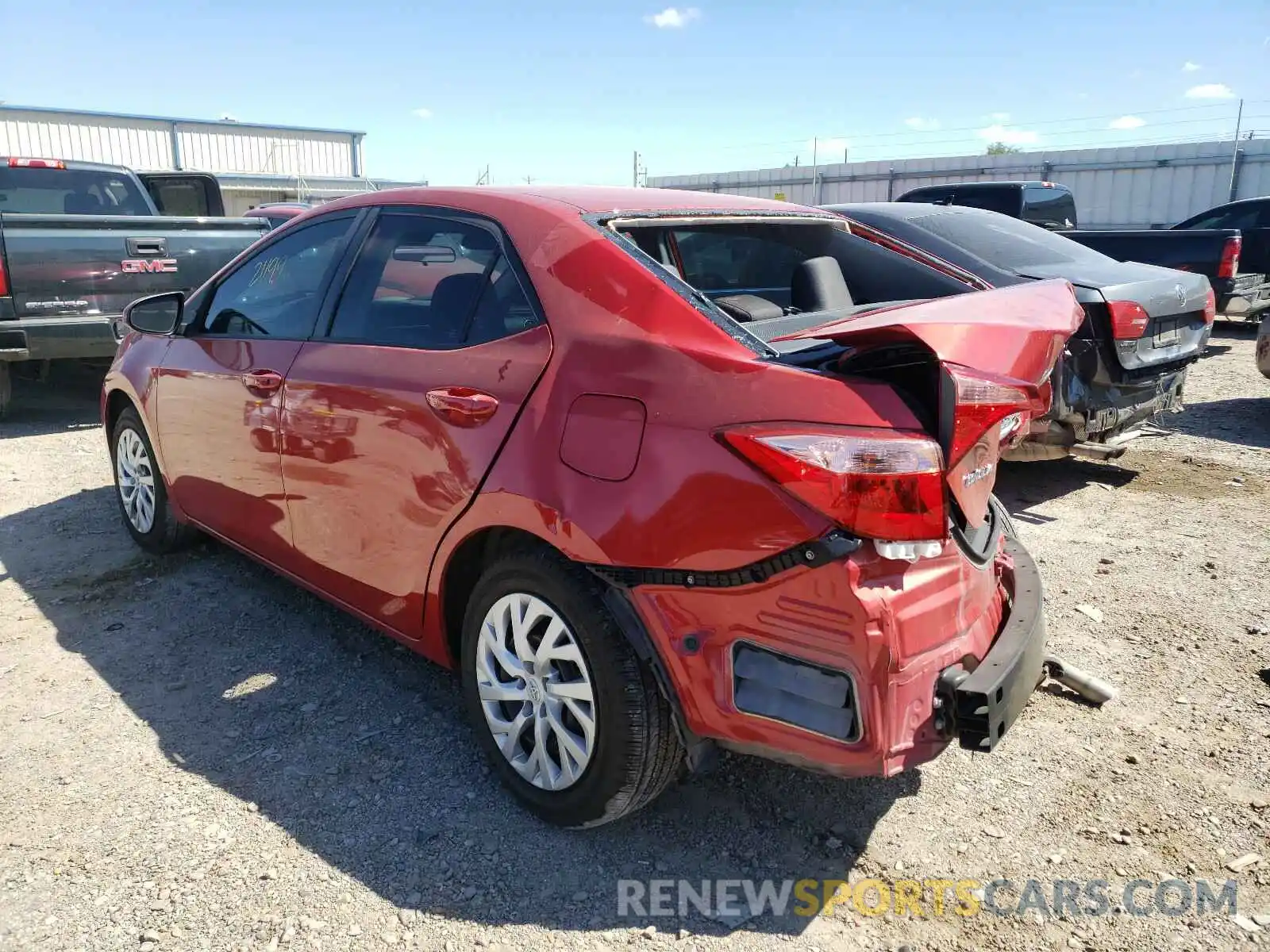 3 Photograph of a damaged car 5YFBURHE1KP910220 TOYOTA COROLLA 2019