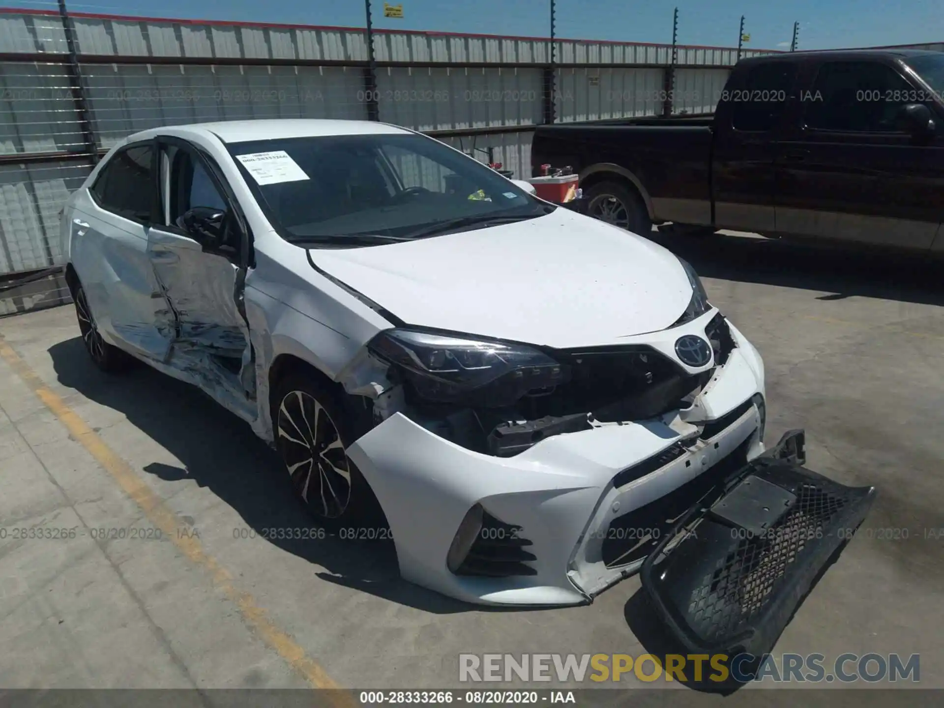 1 Photograph of a damaged car 5YFBURHE1KP910296 TOYOTA COROLLA 2019