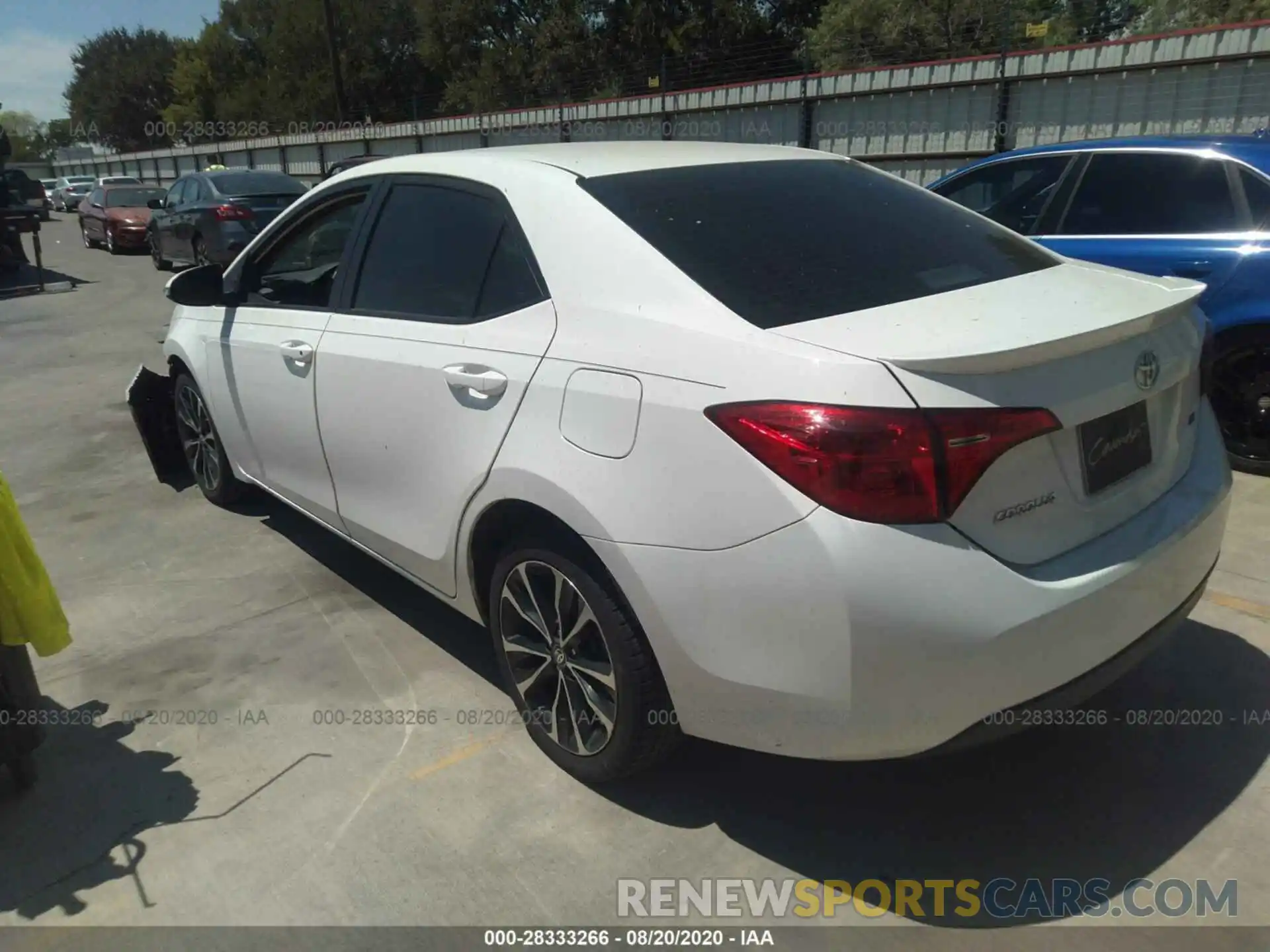 3 Photograph of a damaged car 5YFBURHE1KP910296 TOYOTA COROLLA 2019