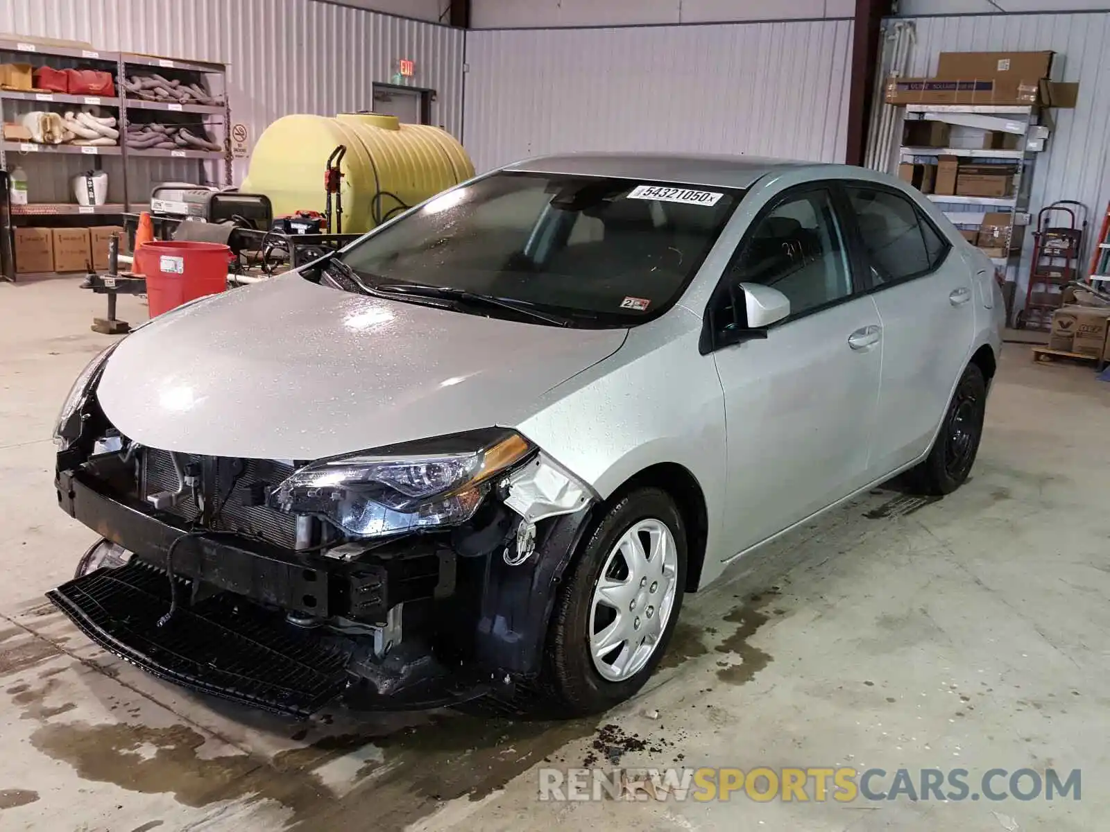 2 Photograph of a damaged car 5YFBURHE1KP910458 TOYOTA COROLLA 2019