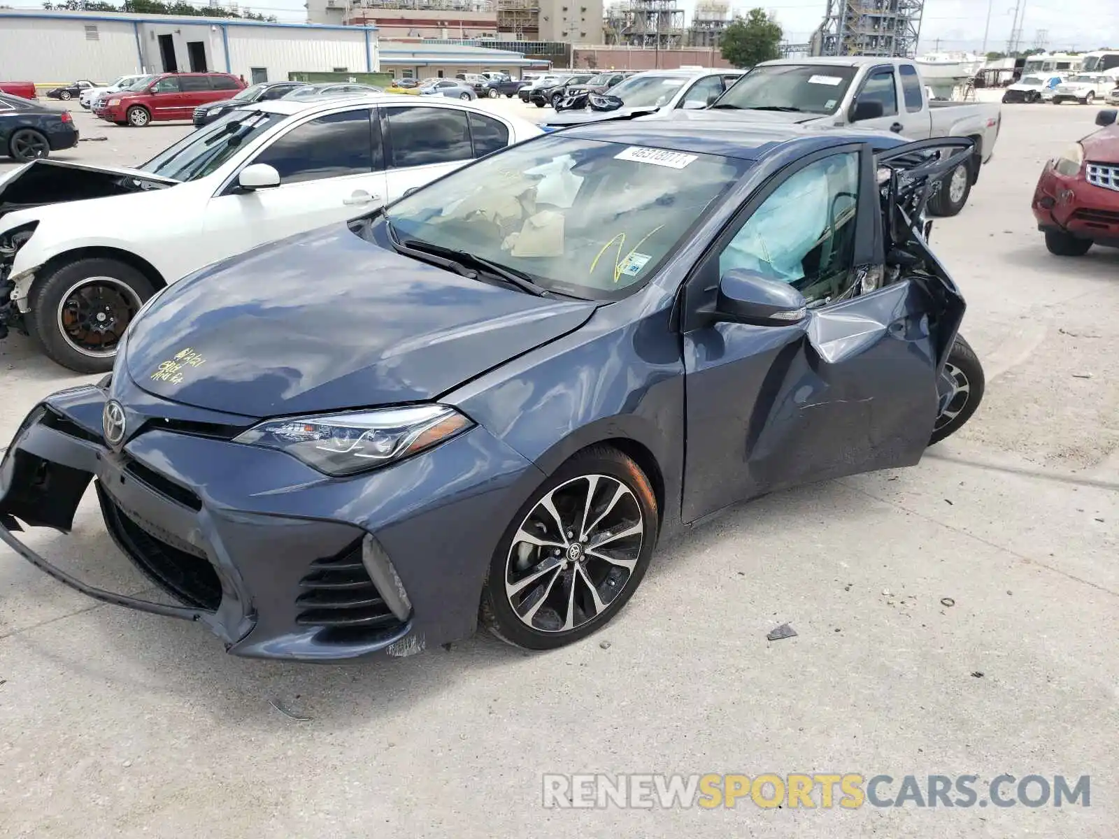 2 Photograph of a damaged car 5YFBURHE1KP910945 TOYOTA COROLLA 2019