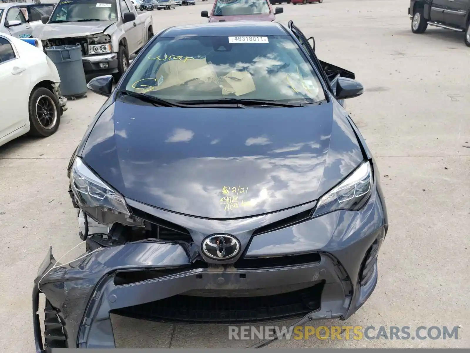 7 Photograph of a damaged car 5YFBURHE1KP910945 TOYOTA COROLLA 2019