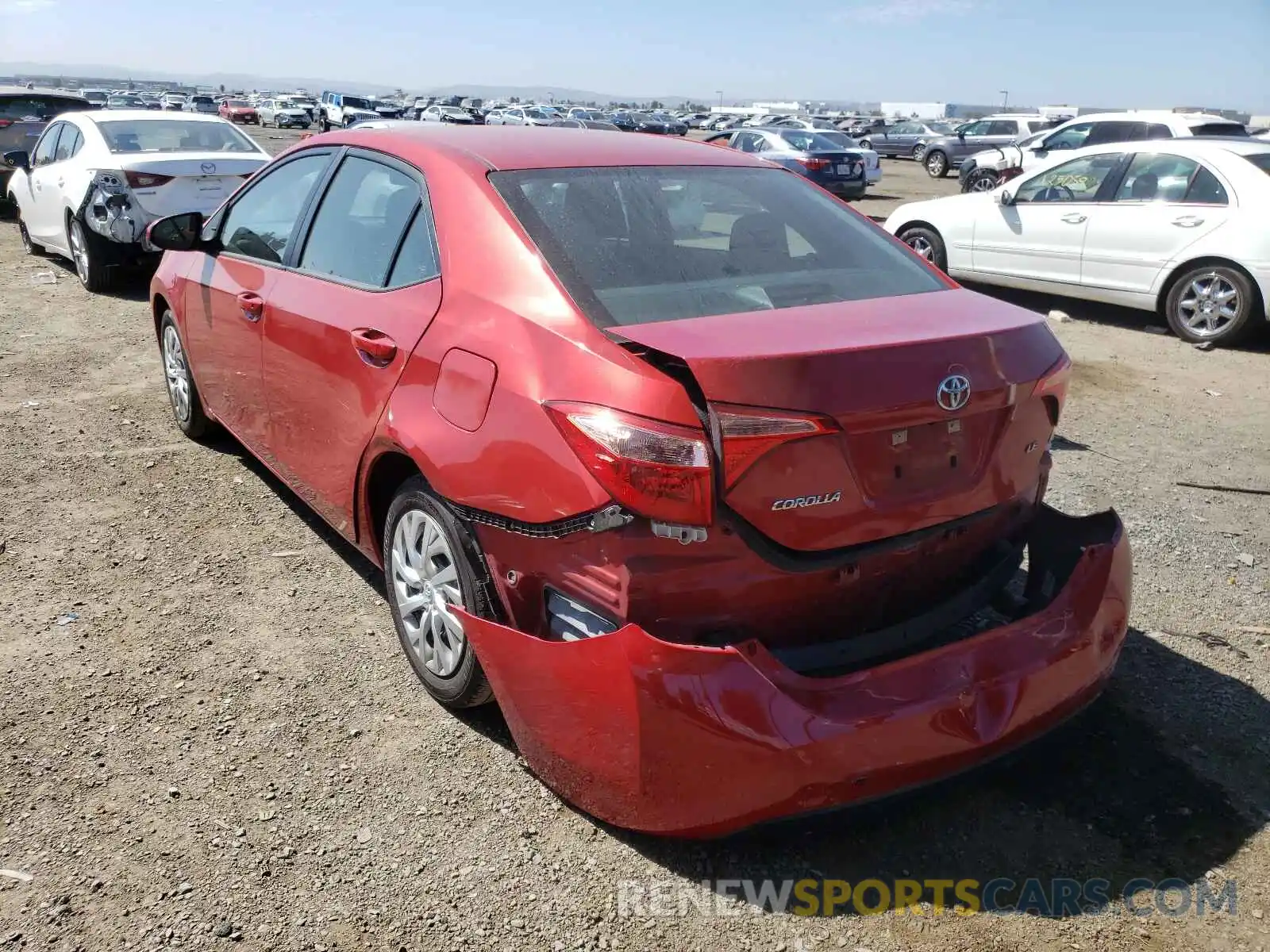 3 Photograph of a damaged car 5YFBURHE1KP911108 TOYOTA COROLLA 2019