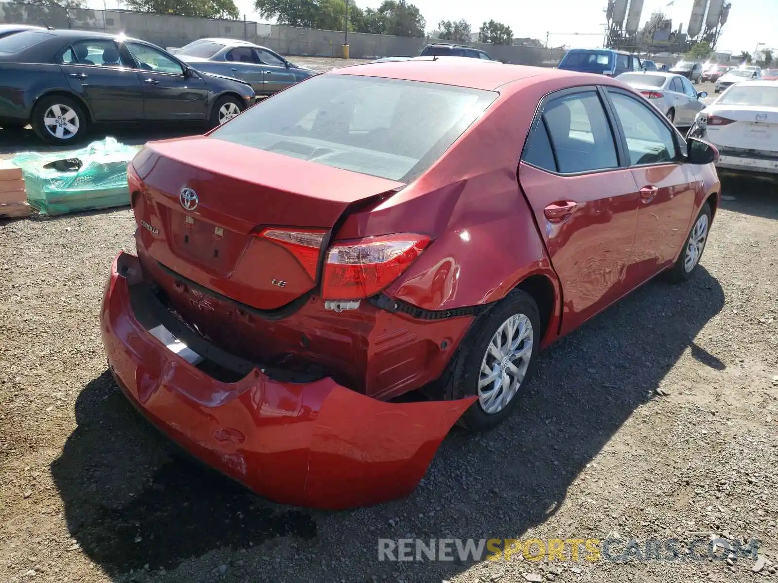 4 Photograph of a damaged car 5YFBURHE1KP911108 TOYOTA COROLLA 2019