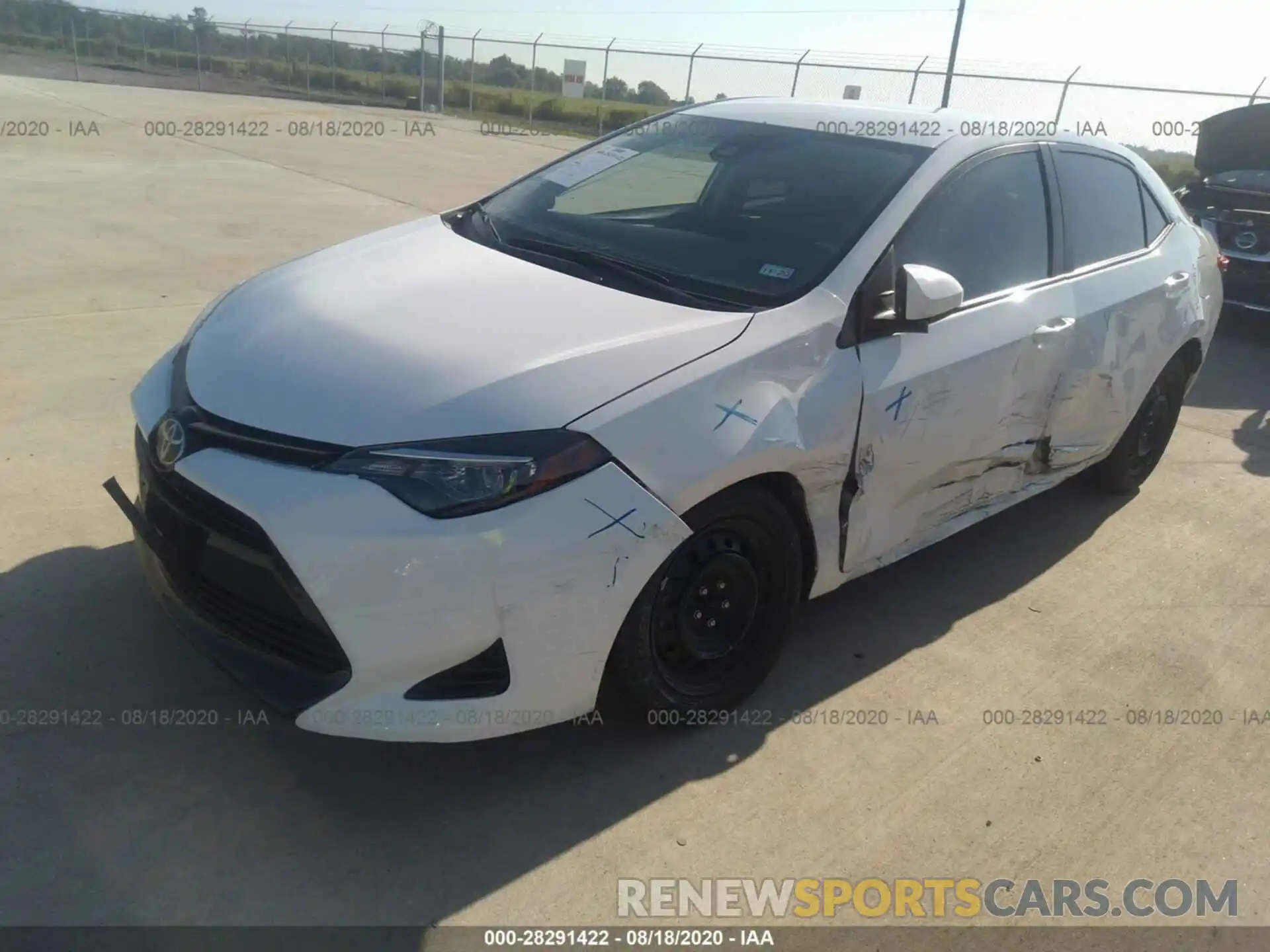 2 Photograph of a damaged car 5YFBURHE1KP911139 TOYOTA COROLLA 2019