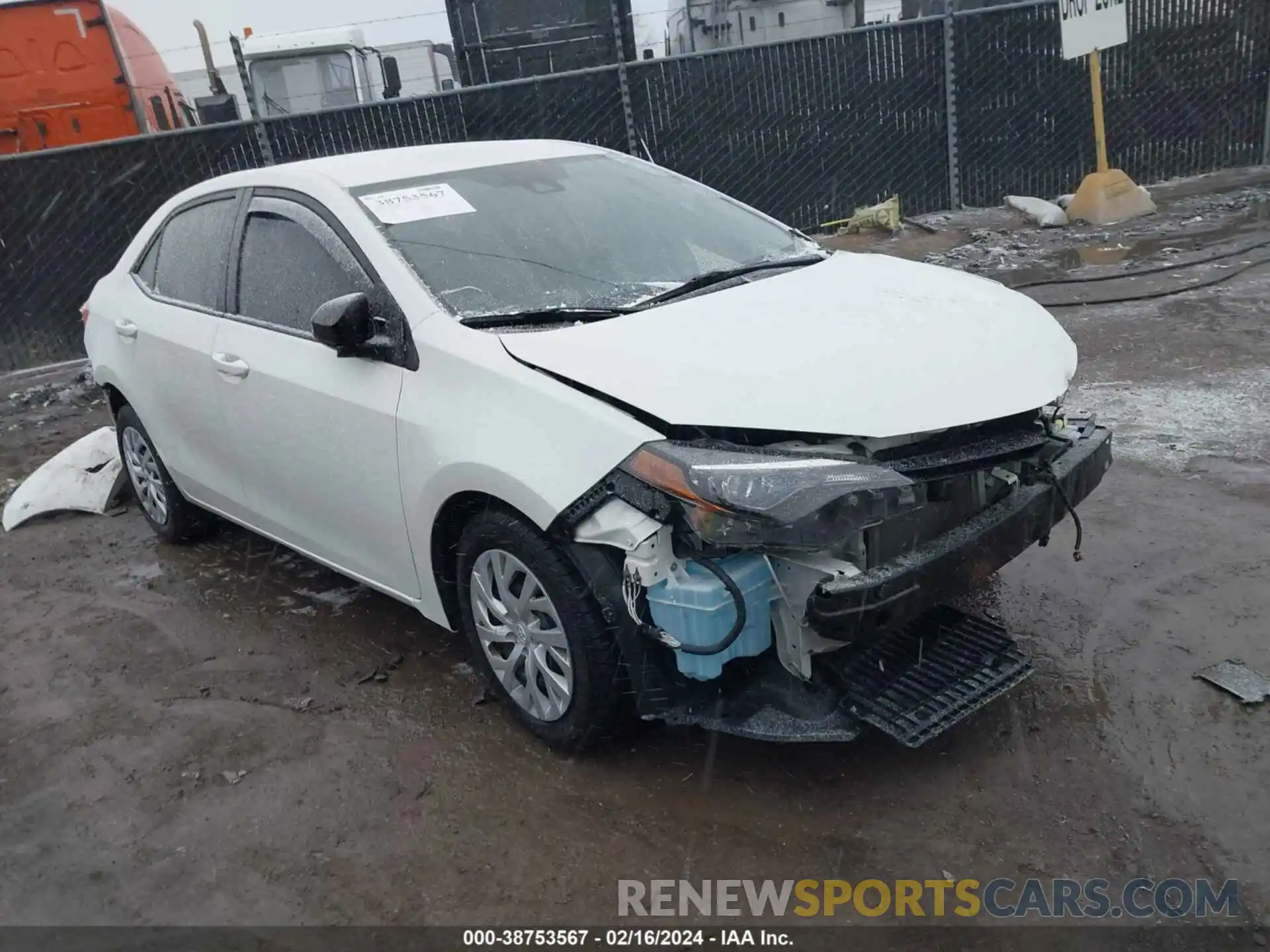 1 Photograph of a damaged car 5YFBURHE1KP911237 TOYOTA COROLLA 2019