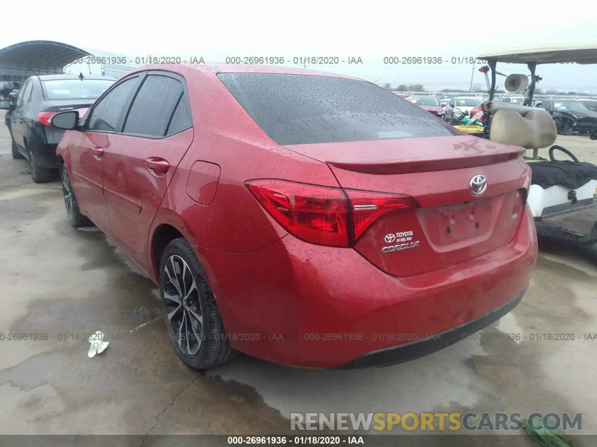 3 Photograph of a damaged car 5YFBURHE1KP911643 TOYOTA COROLLA 2019