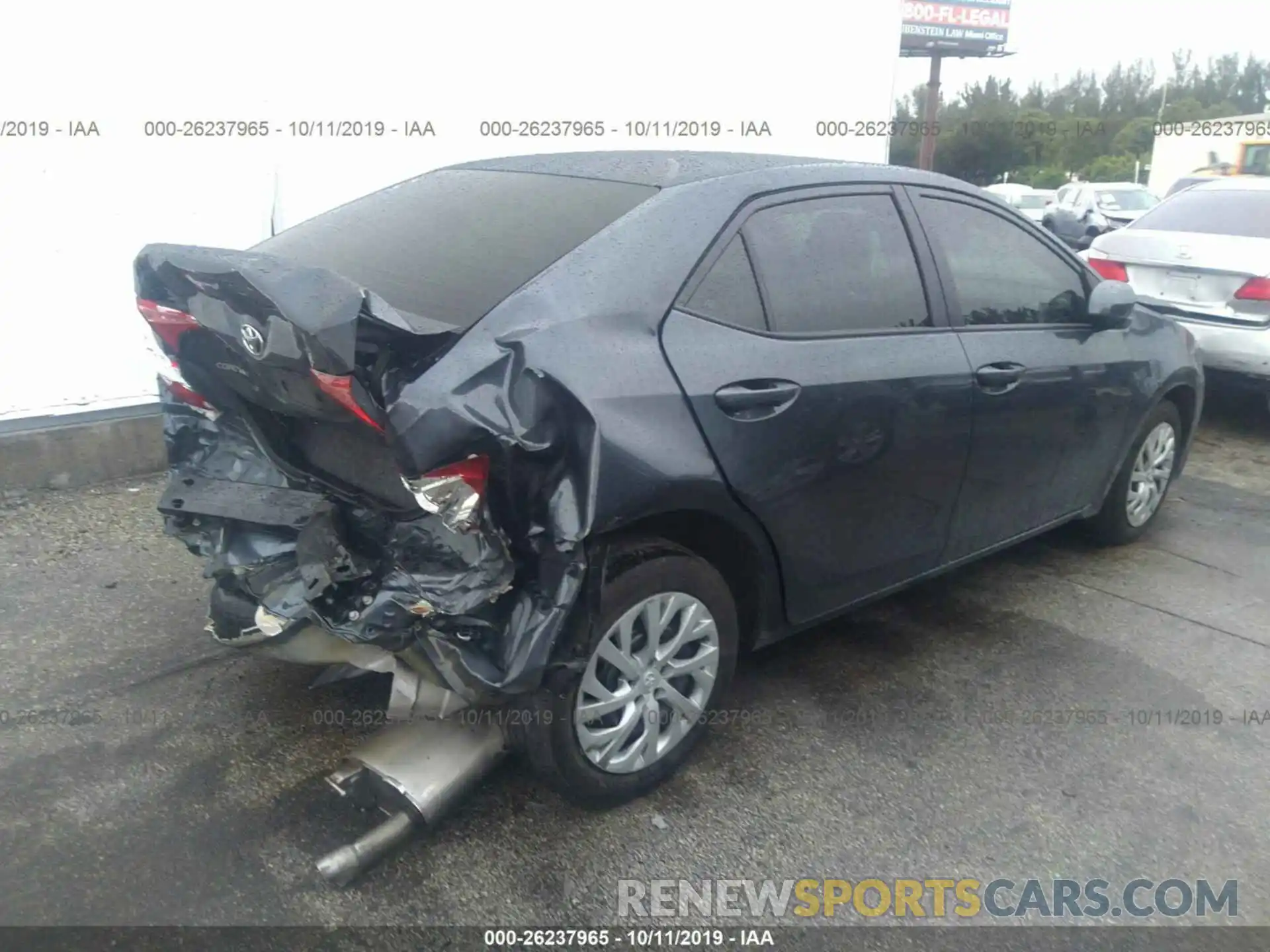 4 Photograph of a damaged car 5YFBURHE1KP911979 TOYOTA COROLLA 2019