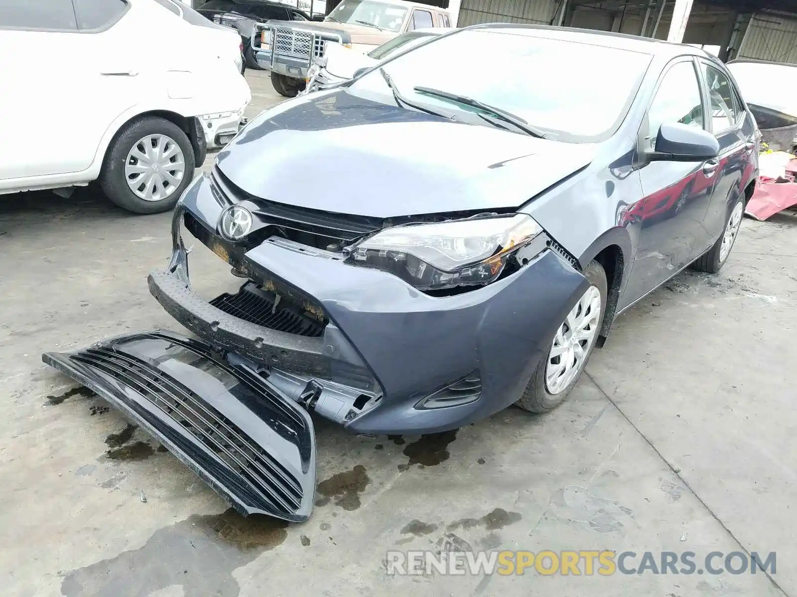 2 Photograph of a damaged car 5YFBURHE1KP912257 TOYOTA COROLLA 2019