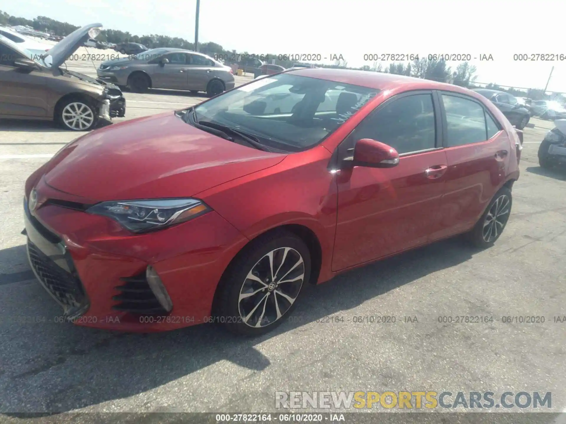 2 Photograph of a damaged car 5YFBURHE1KP912386 TOYOTA COROLLA 2019