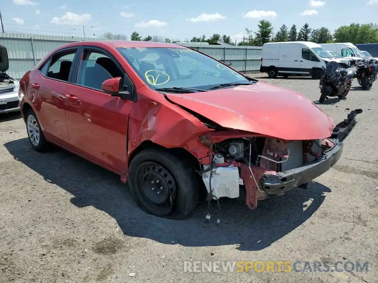 1 Photograph of a damaged car 5YFBURHE1KP913361 TOYOTA COROLLA 2019