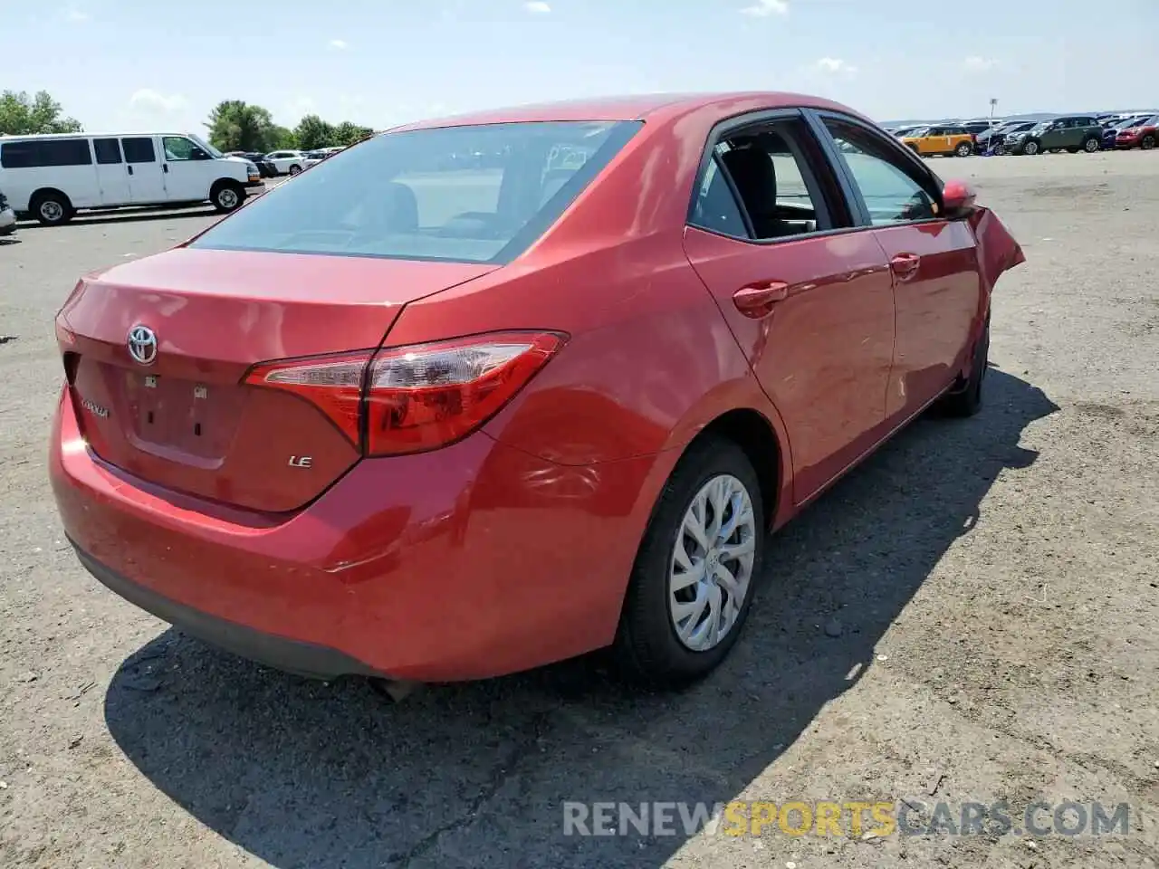 4 Photograph of a damaged car 5YFBURHE1KP913361 TOYOTA COROLLA 2019