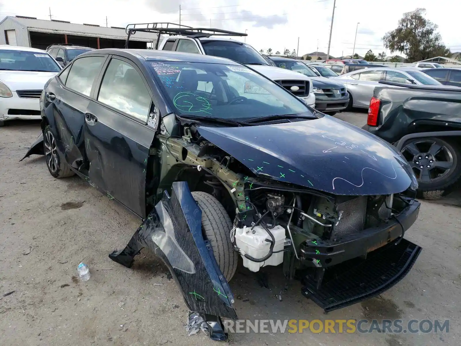 1 Photograph of a damaged car 5YFBURHE1KP914090 TOYOTA COROLLA 2019