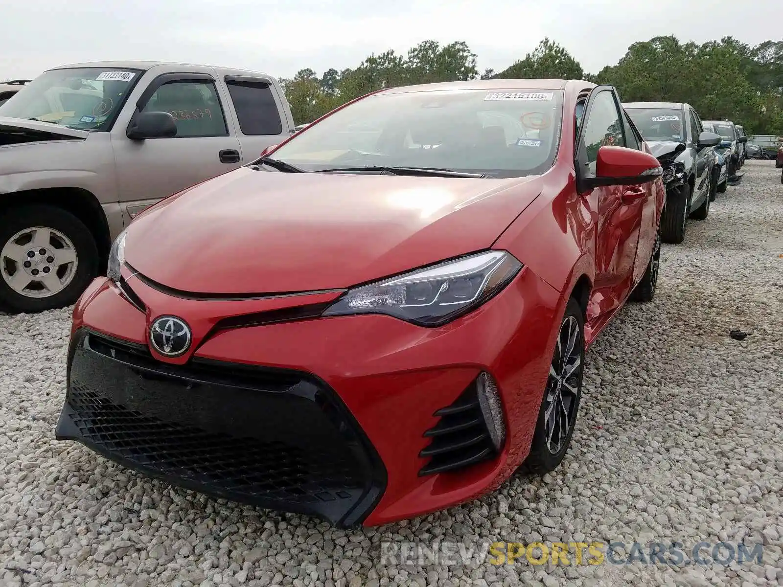 2 Photograph of a damaged car 5YFBURHE1KP914171 TOYOTA COROLLA 2019