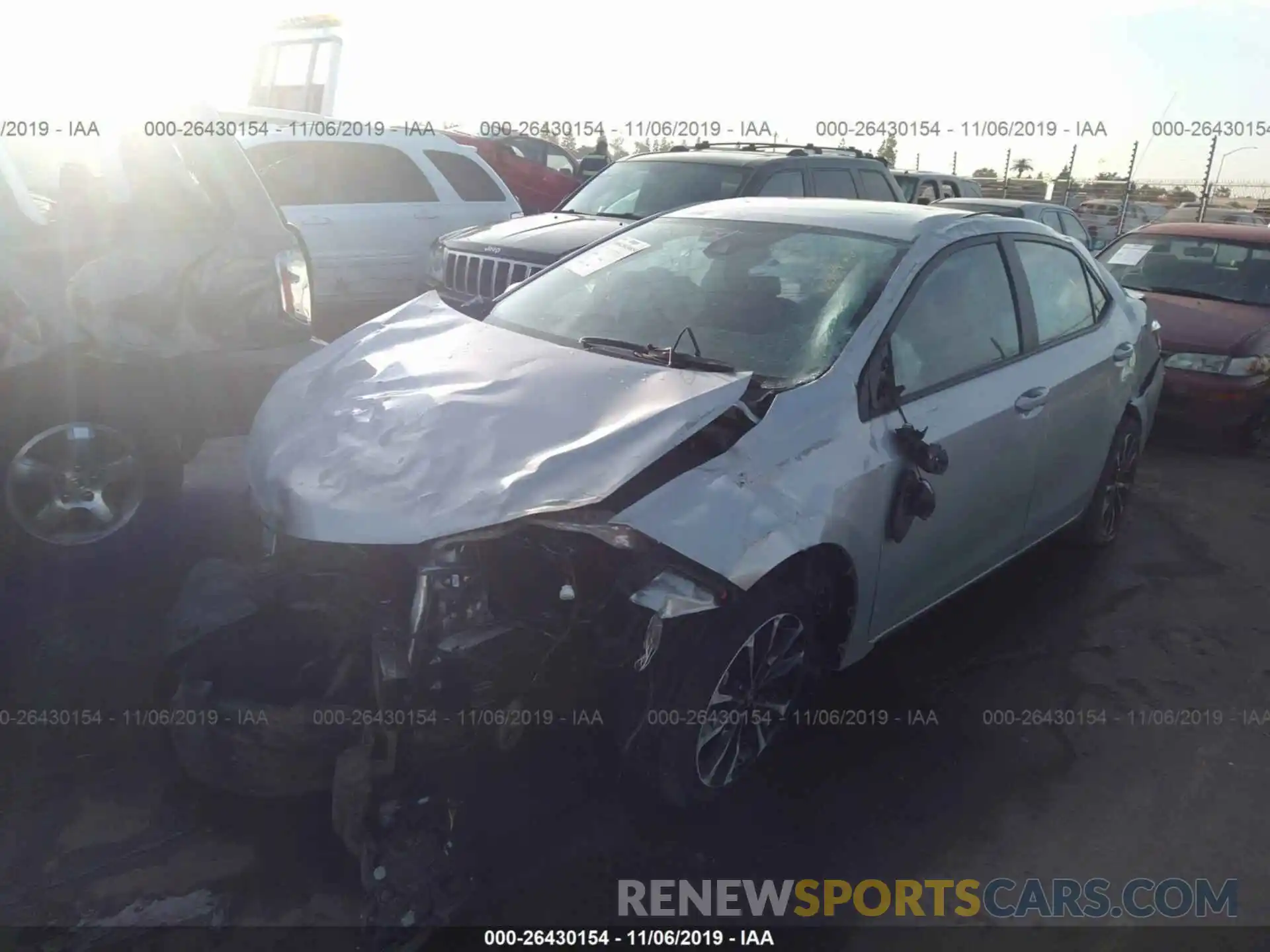 2 Photograph of a damaged car 5YFBURHE1KP915501 TOYOTA COROLLA 2019