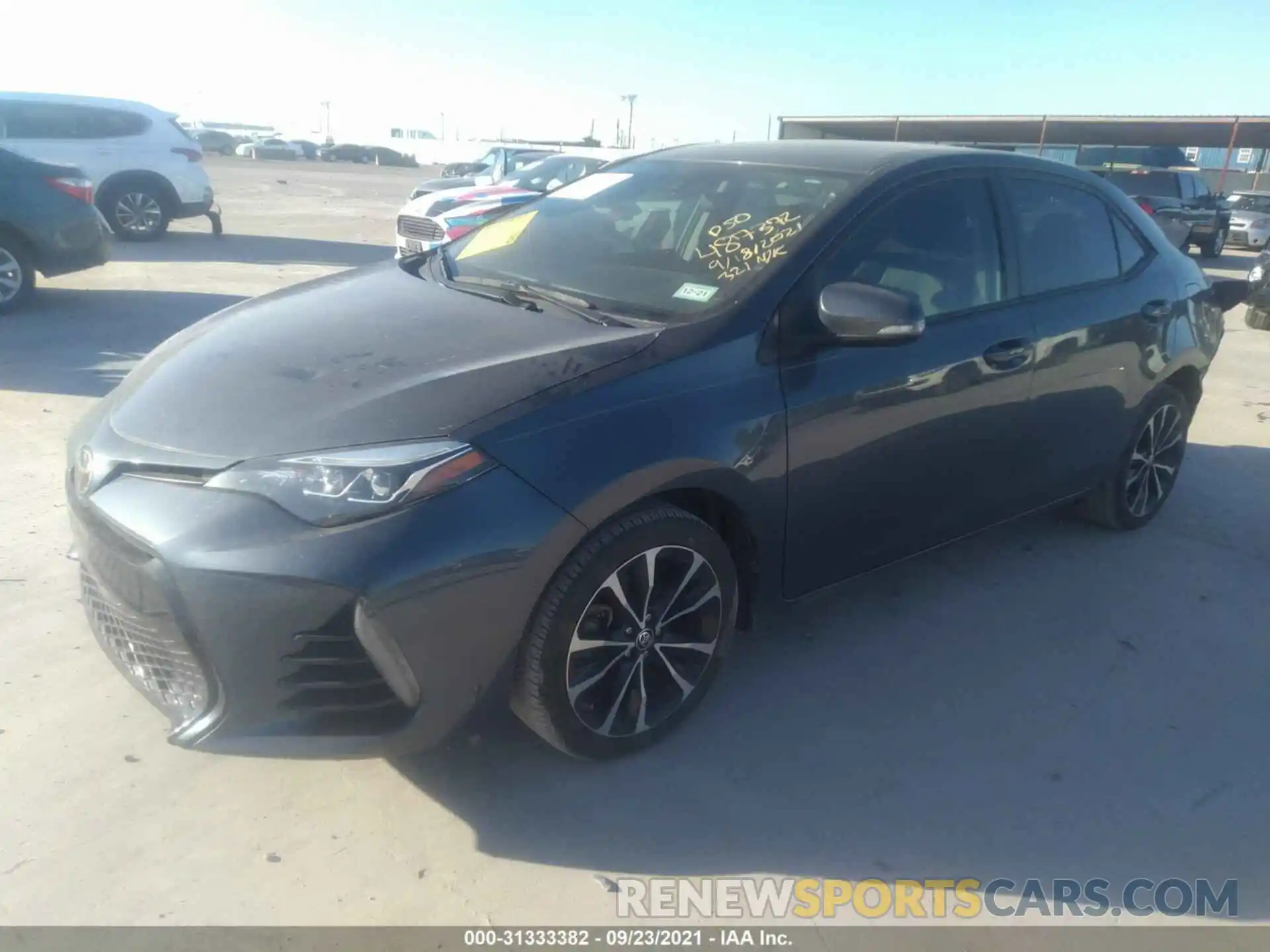 2 Photograph of a damaged car 5YFBURHE1KP915935 TOYOTA COROLLA 2019