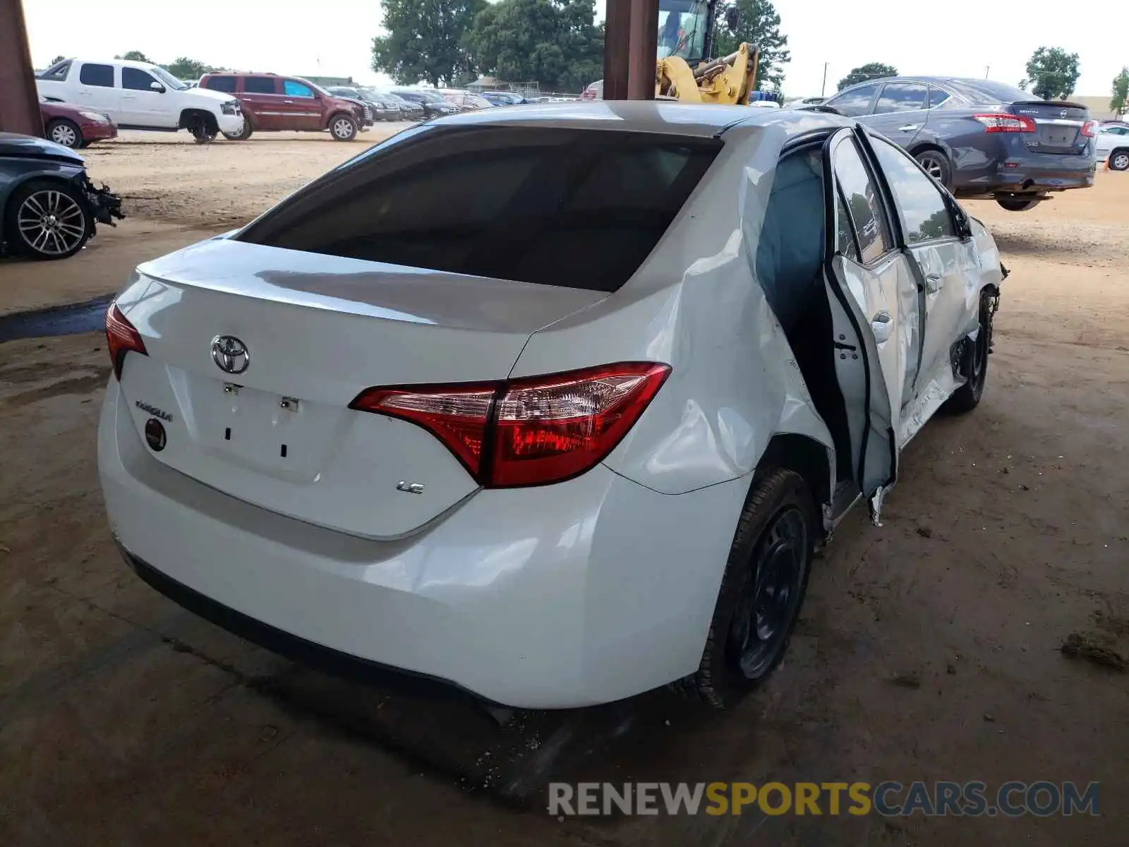 4 Photograph of a damaged car 5YFBURHE1KP916292 TOYOTA COROLLA 2019