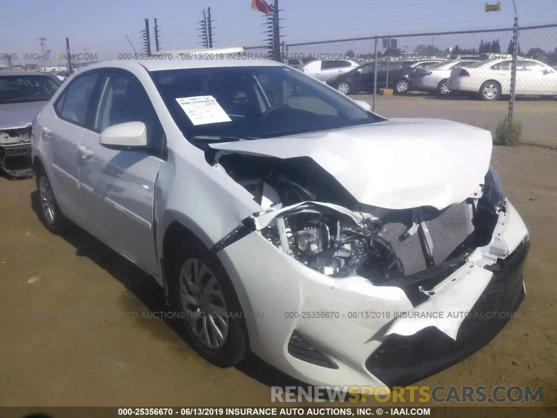 1 Photograph of a damaged car 5YFBURHE1KP917135 TOYOTA COROLLA 2019