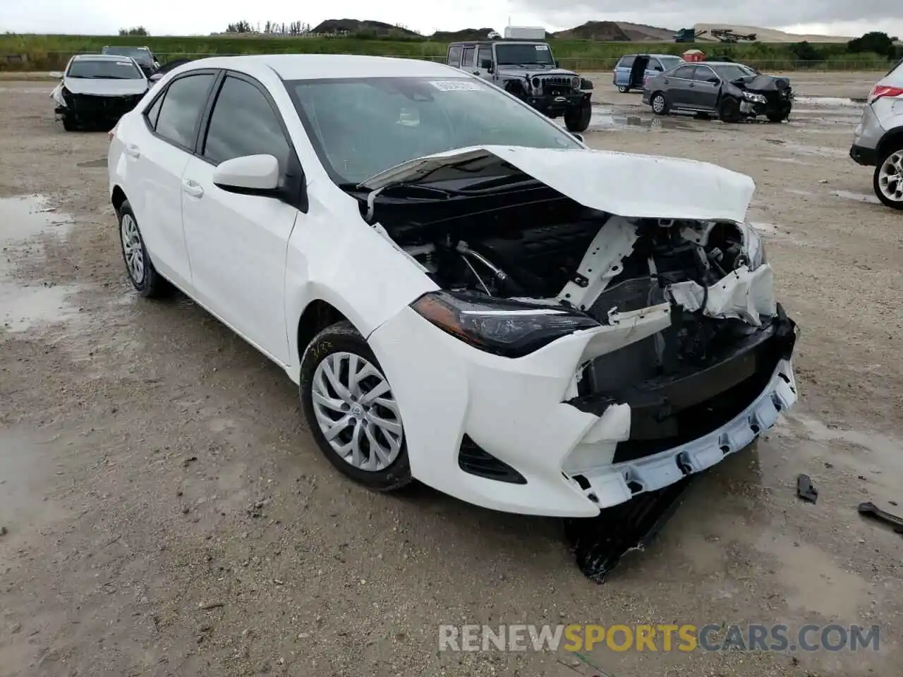 1 Photograph of a damaged car 5YFBURHE1KP917569 TOYOTA COROLLA 2019